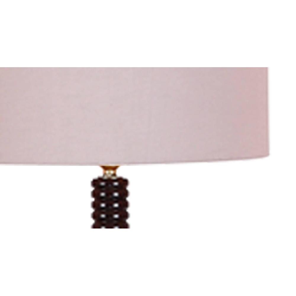 Fiona Grey Cotton Shade Floor Lamp