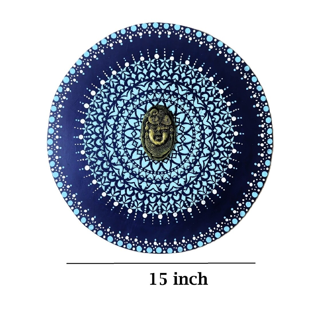 Focus ShriNathJi Blue Artistic Wall Decor