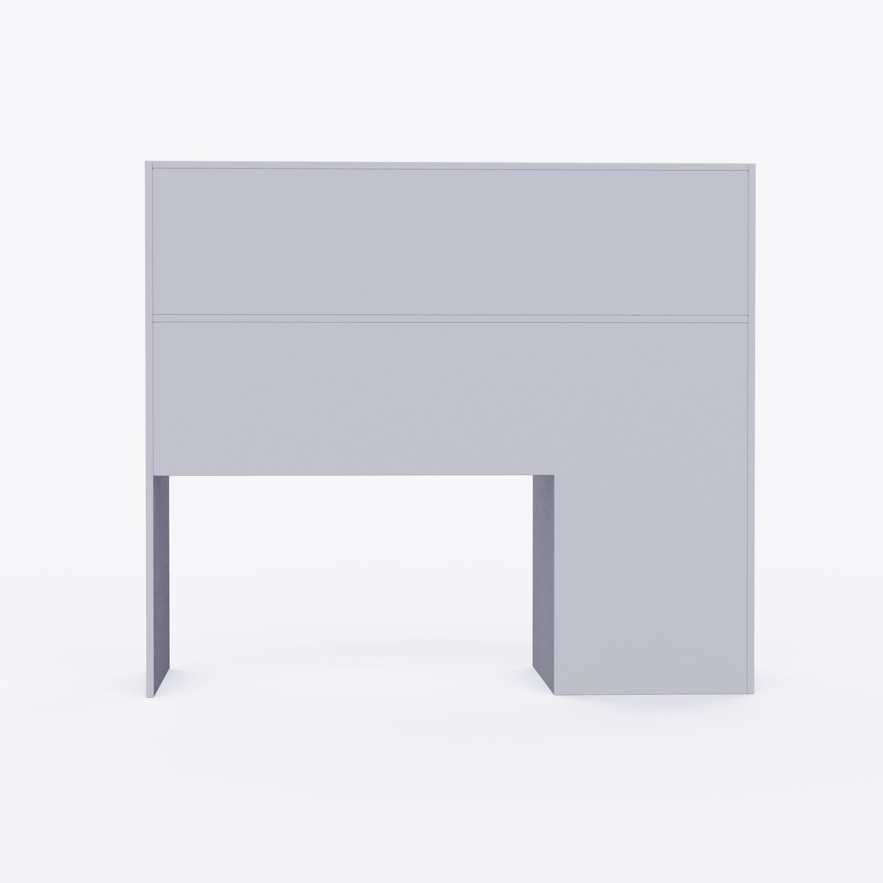 Elementary Study Table In Silver Grey Colour