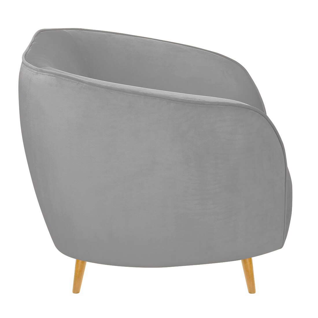 Nero Velvet 2 Seater Sofa in Grey Colour