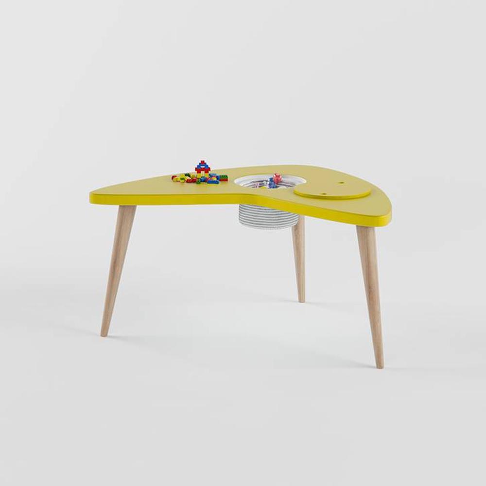 Boomerang Table Storage - Yellow
