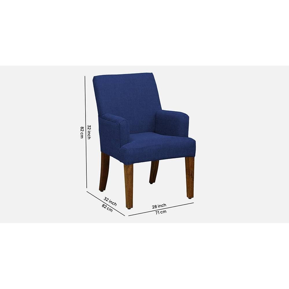 Bertly Accent chair Velvet in Navy Blue Color