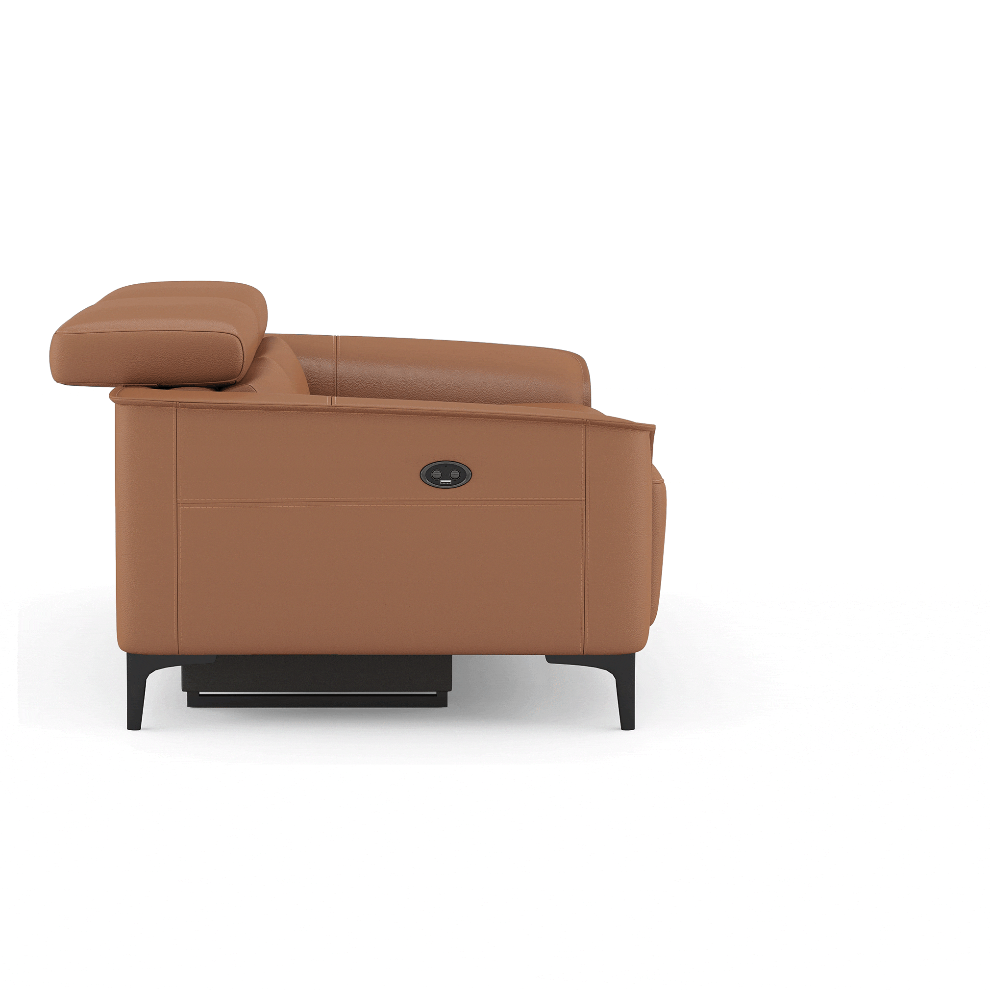 Molto Leather Recliner in Brown Colour