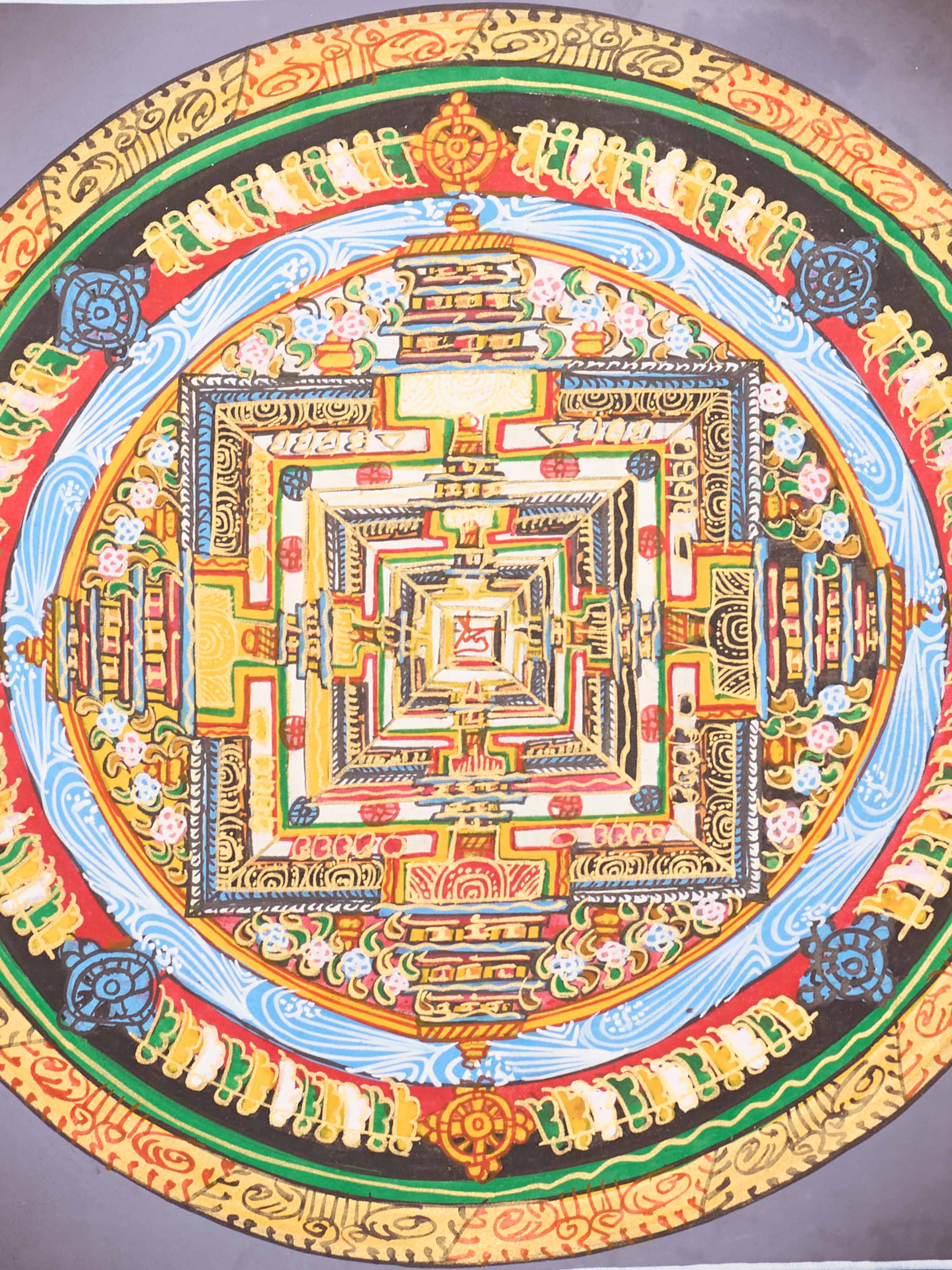 Kalchakra Mandala Thangka Painting