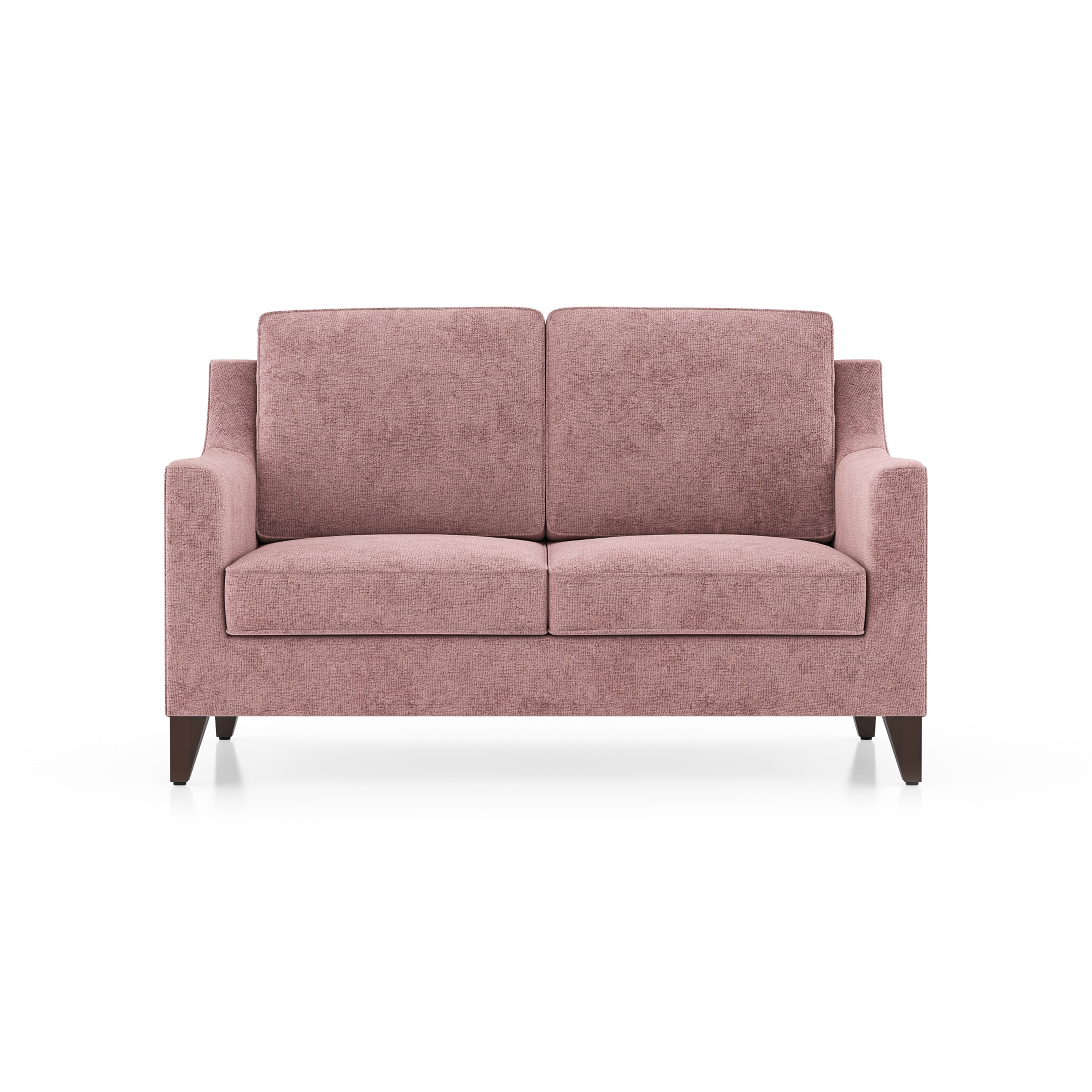 Abbey Sofa (Colour : Desert Rose, Cushion : Hard, Seating Capacity : 2 Seater)