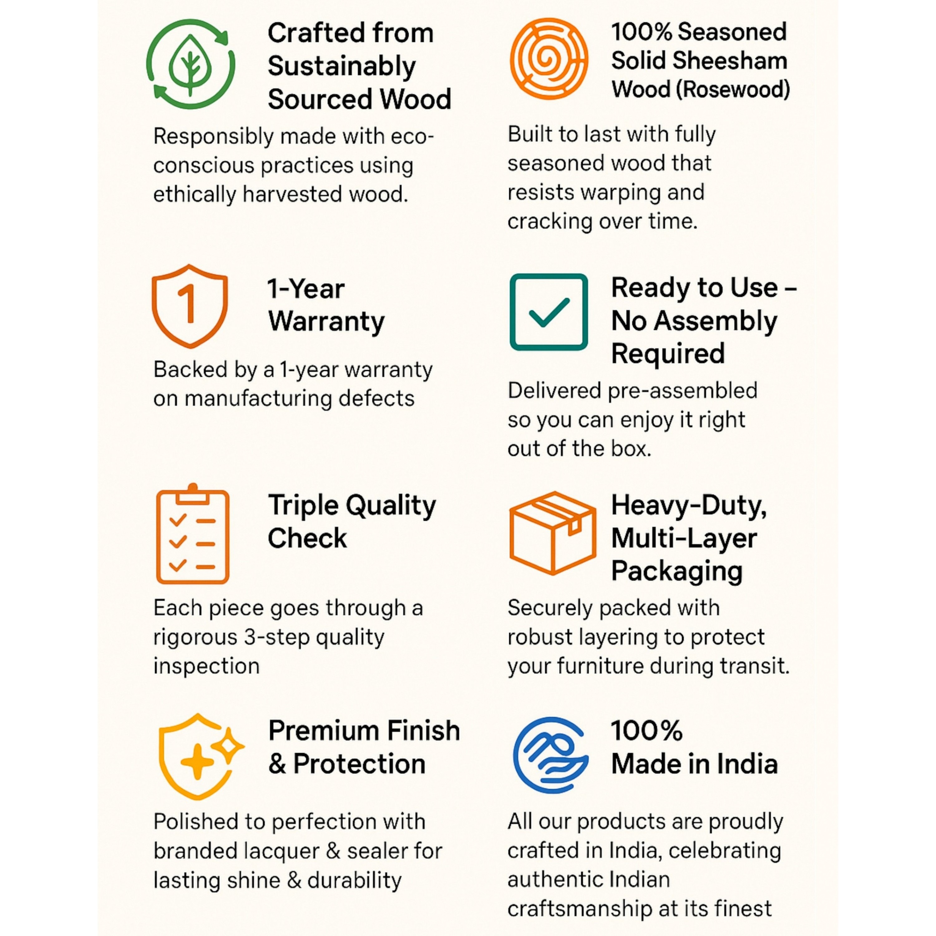 Elder Sheesham Wood Chest of Drawers in TEAK FINISH