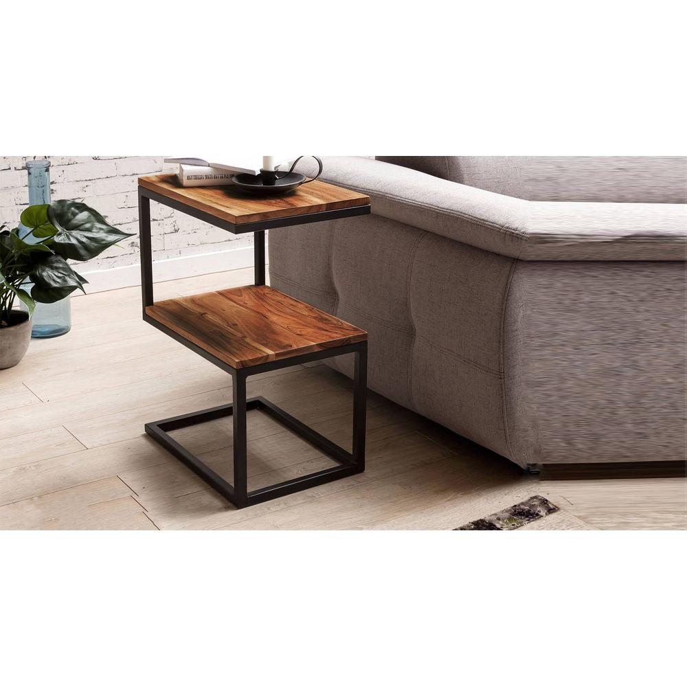 Biren Solid Wood Side Table