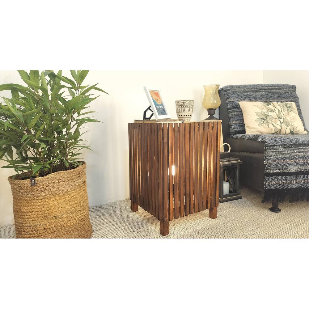 Renard Beige Jute Floor Lamp with Beige Jute Base