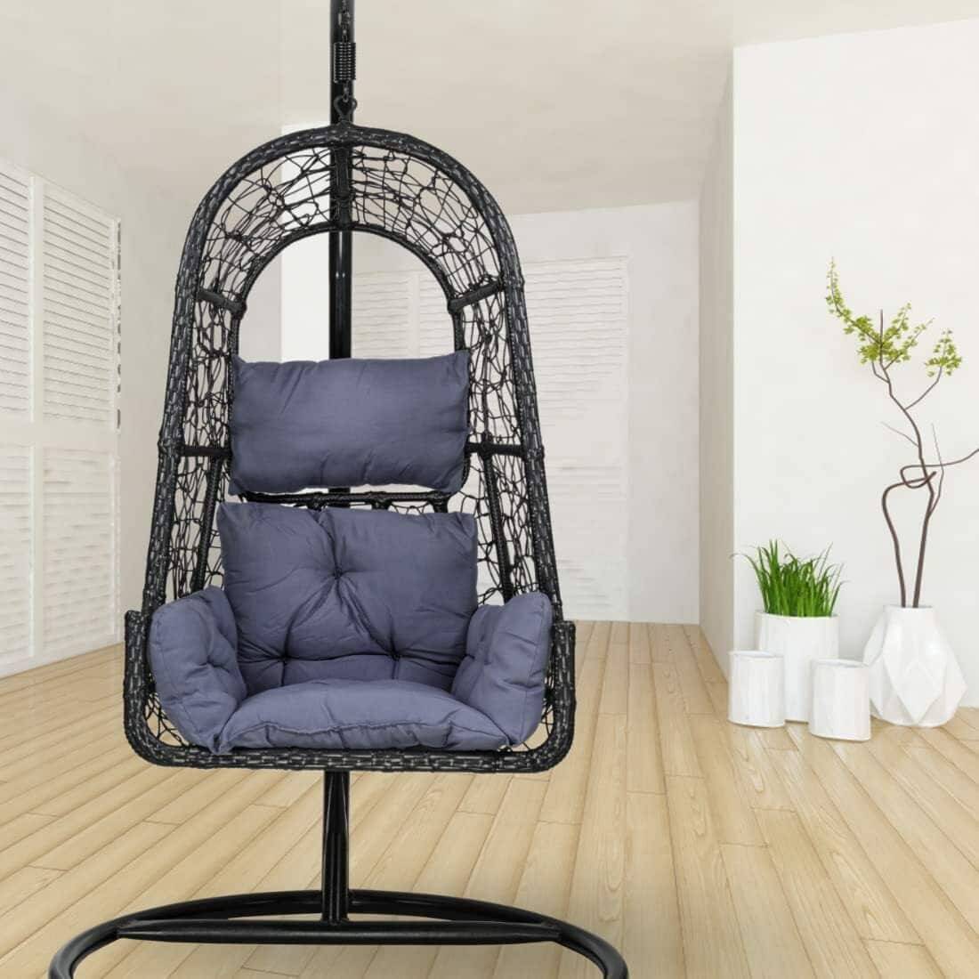 Premium Diesel Single Seater Spyder Swing Chair Grey