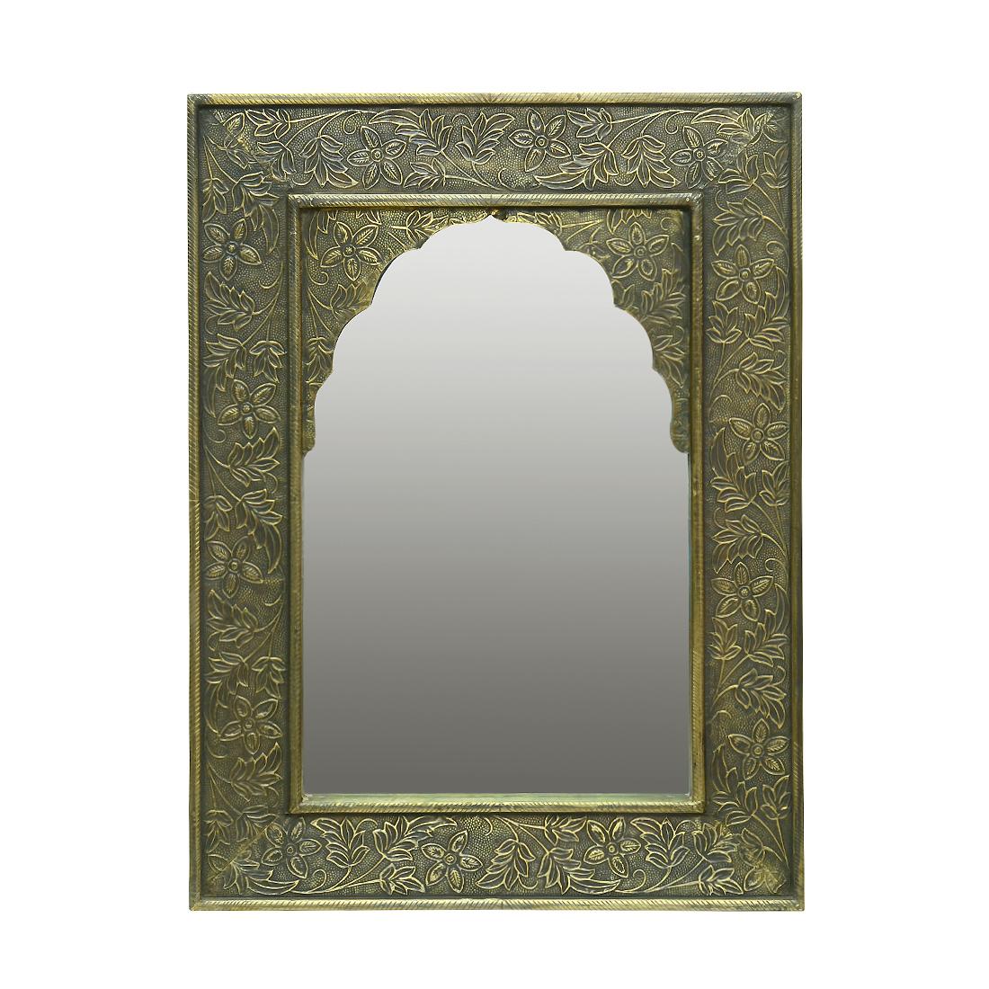 Desert Art Wooden Hand Painted Rectangle Decorative 17 x 23 Inch Mirror-image-6