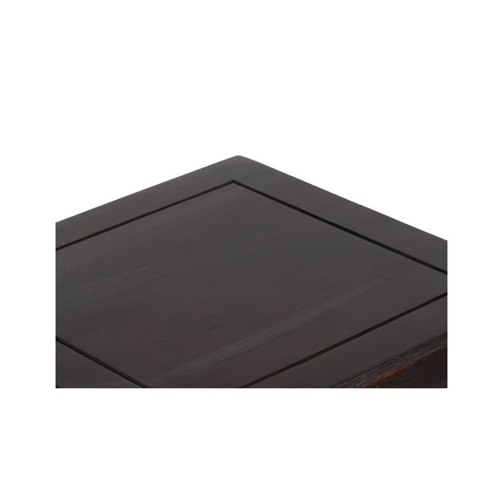 Lisbon Sheesham Wood Tea Table In Mahogany Finish