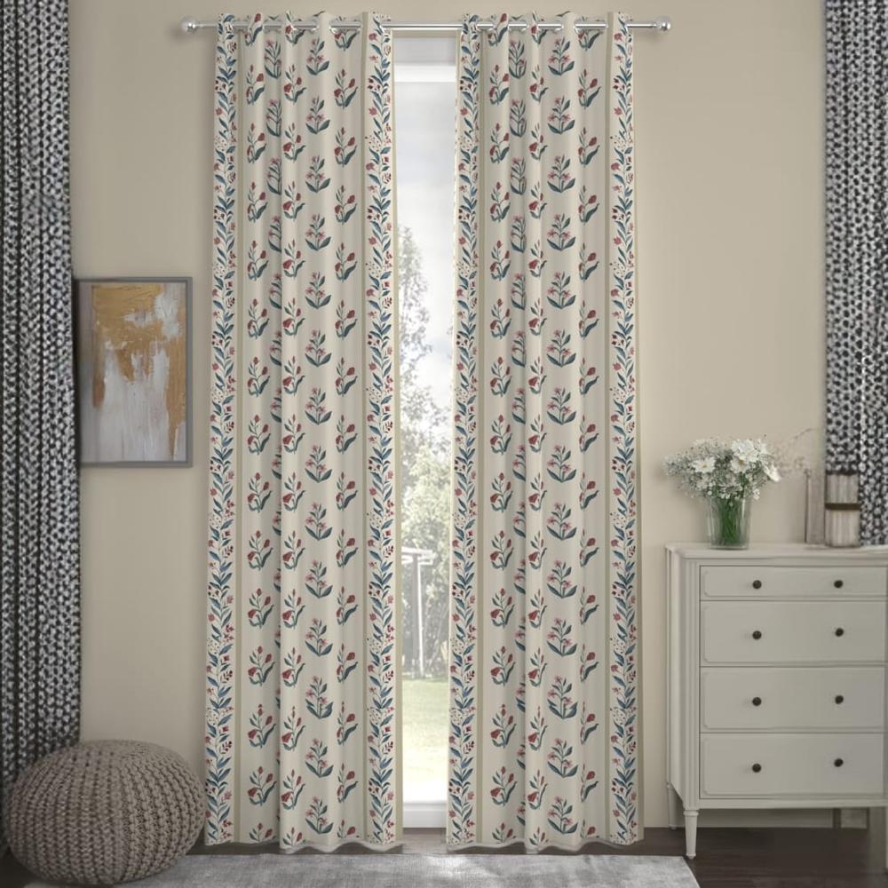 Arbor Ethnic Pack of 2 Regular Door Curtains