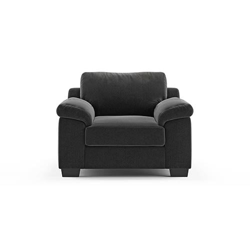 Esquel Premium 1 Seater Fabric Sofa in Pebble Grey Colour
