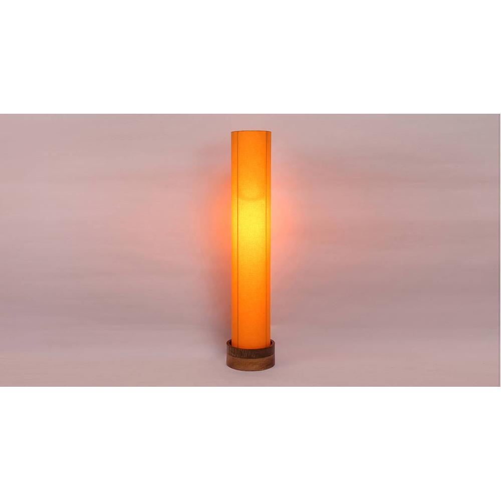 Cedric Yellow Cotton Shade Floor Lamp