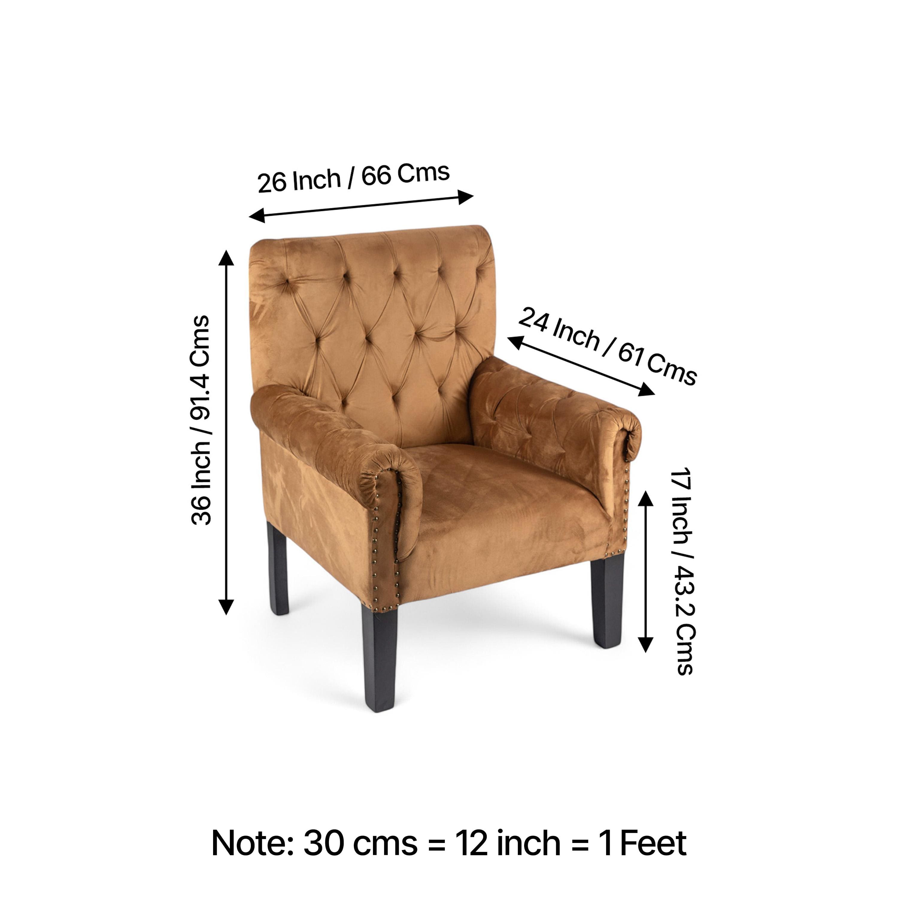 Arista Sheesham Wood Accent Chair