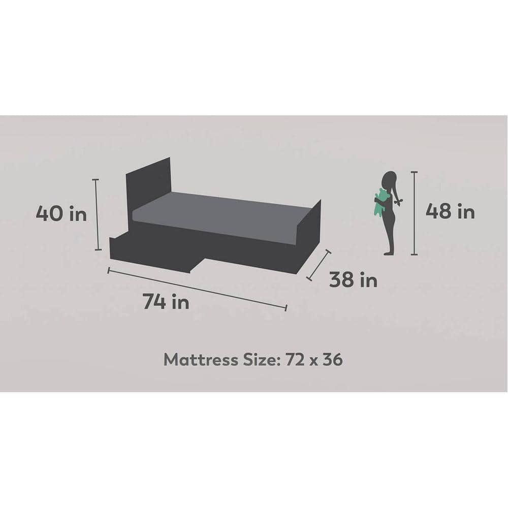 Groovy Love Engineered Wood Drawer Storage Bed in Red Colour