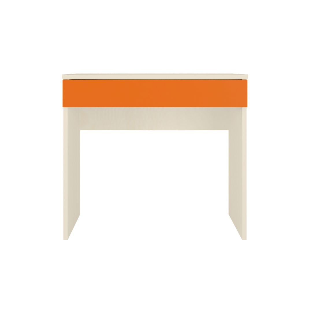 Primera Kids Study Desk with Drawer in Light Woodgrain Finish Light Orange Colour
