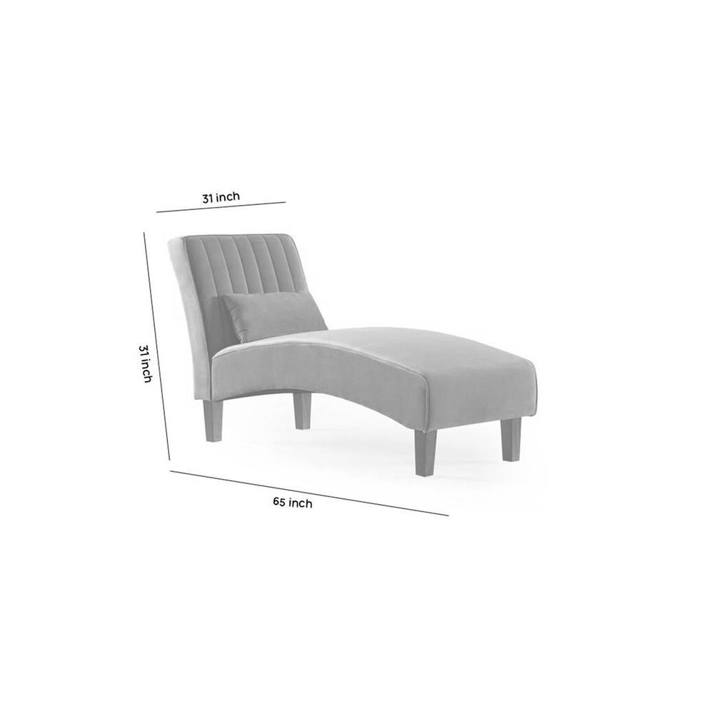 Fiest Velvet Chaise Launger in Blue Colour