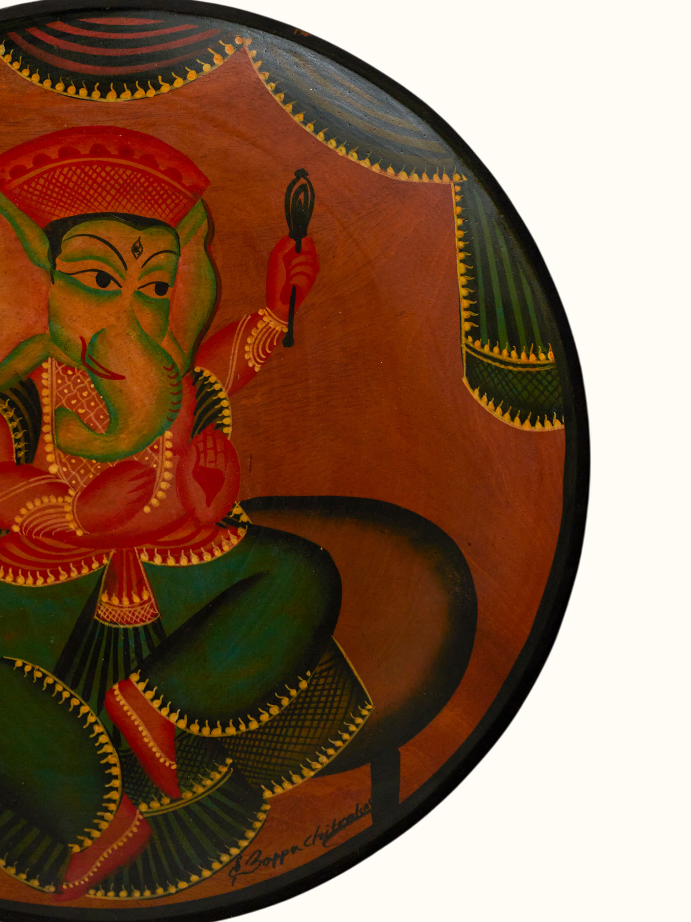 Kalighat Ganesha Display Plate