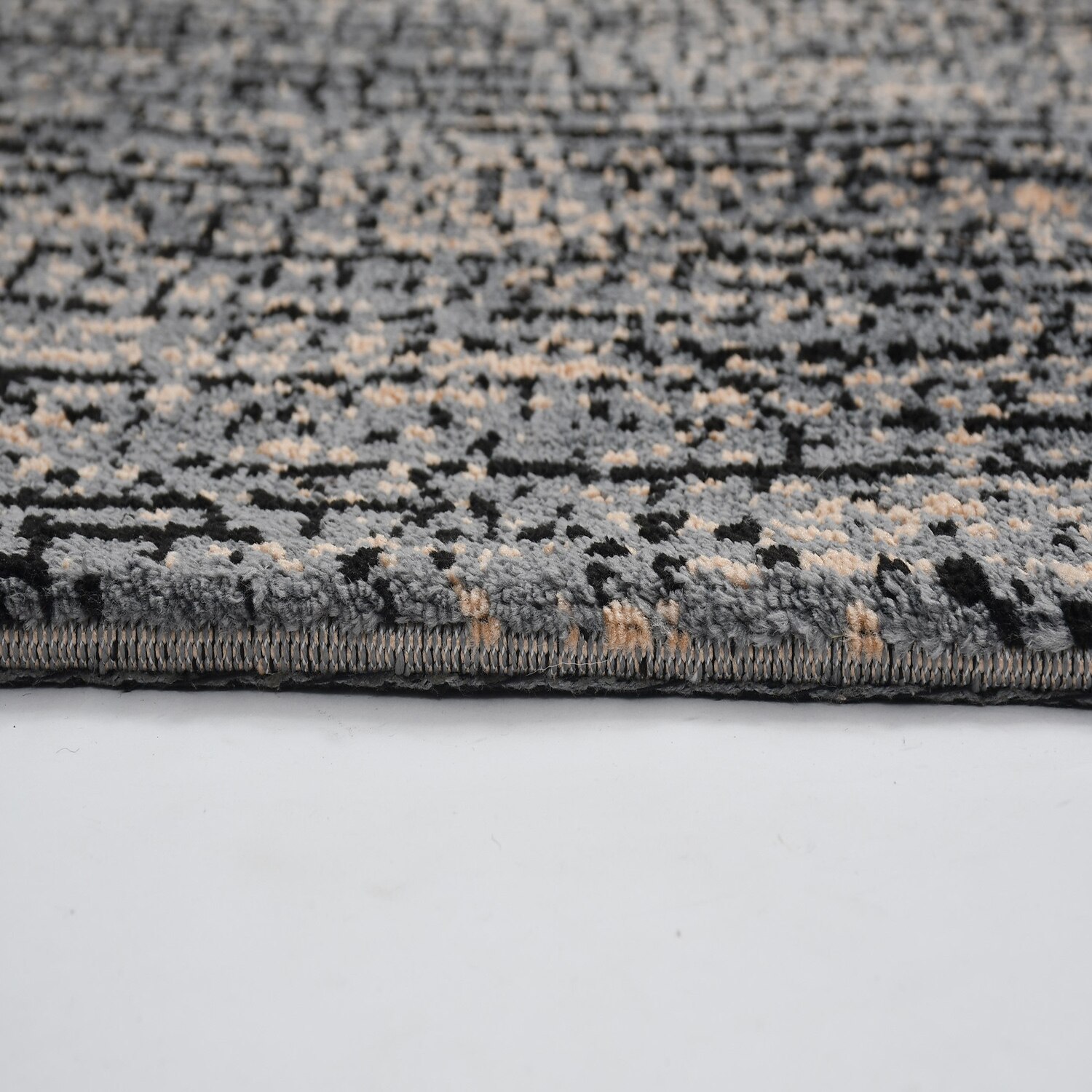 Multicolor Abstract Machine Made Polyester 3 X 5 Feet Carpet