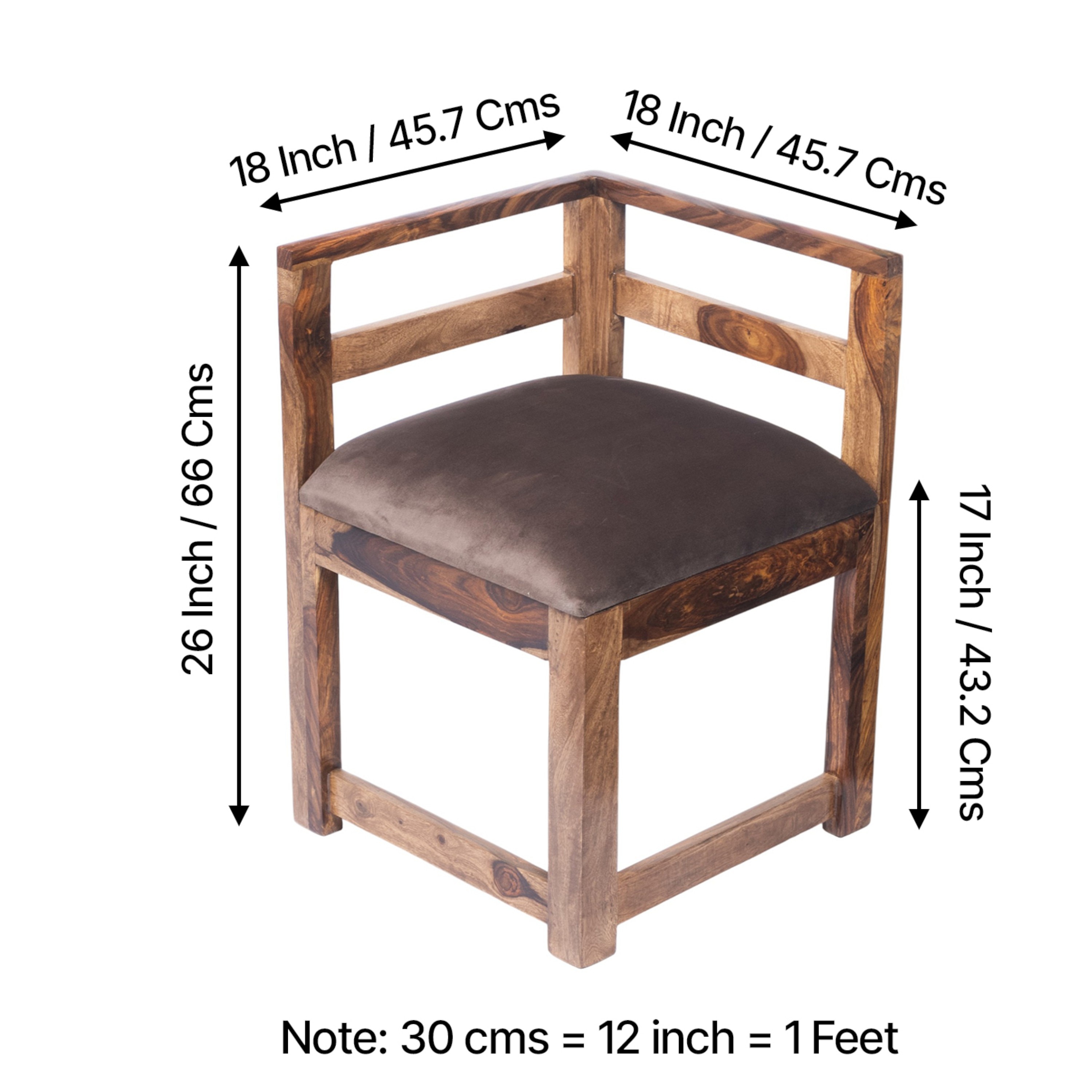 Kingston Sheesham Wood 4 seater Dining Table Set in Teak Finish