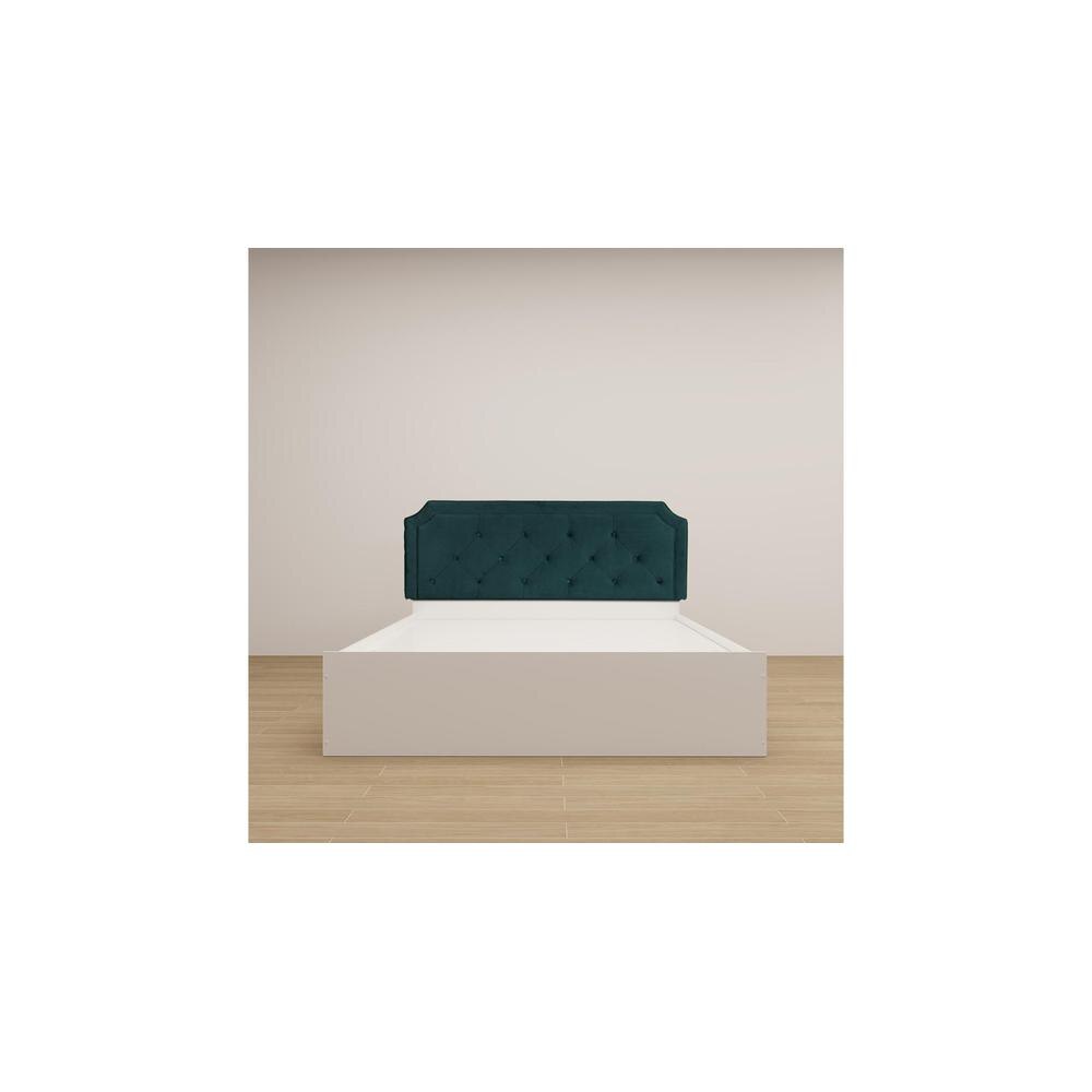 Citta Engineered Wood Queen Size Bed In White Finish