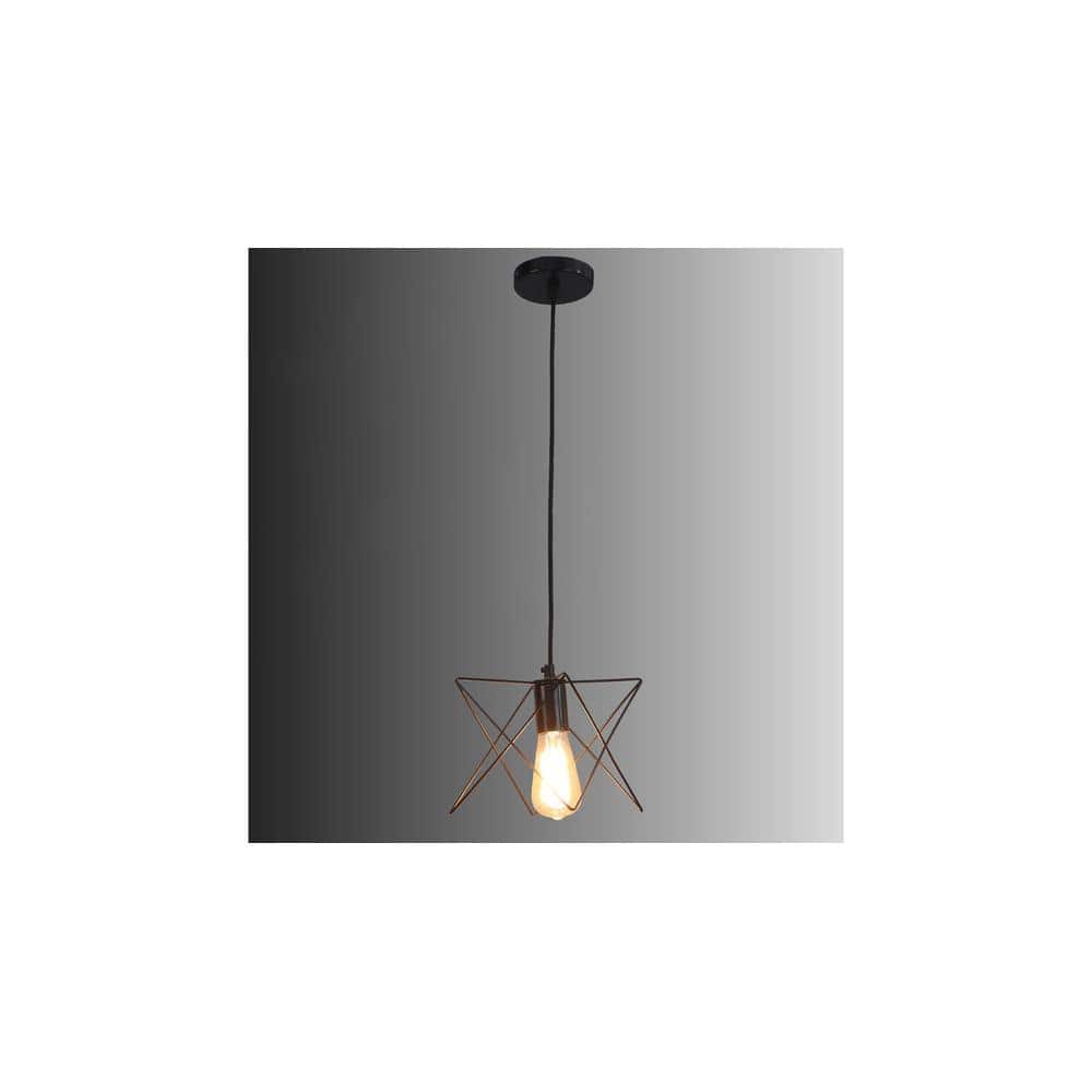 Nordic Black Vintage Metal Single Hanging Light