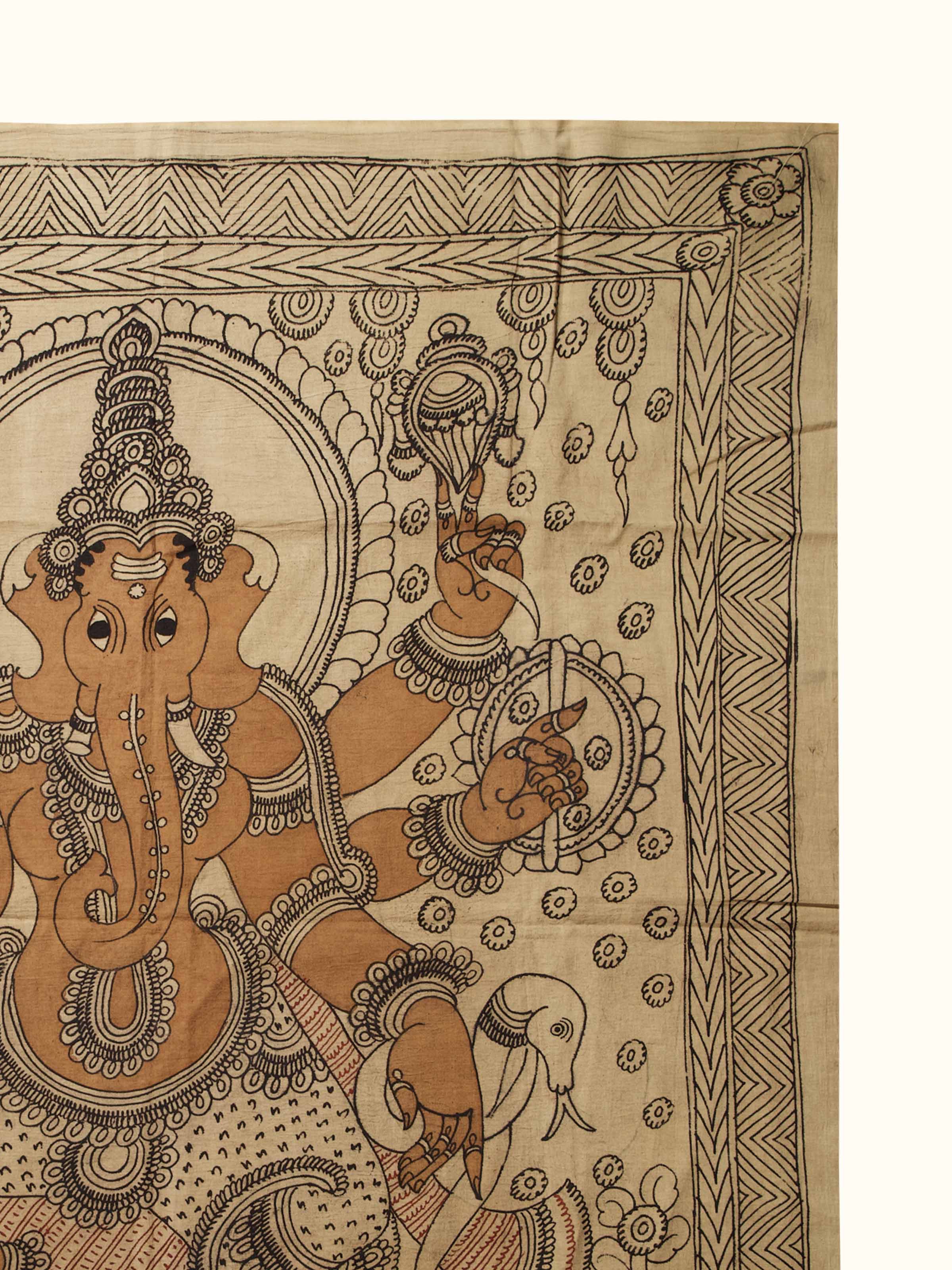 Kshipra Prasada Ganapati Kalamkari Painting