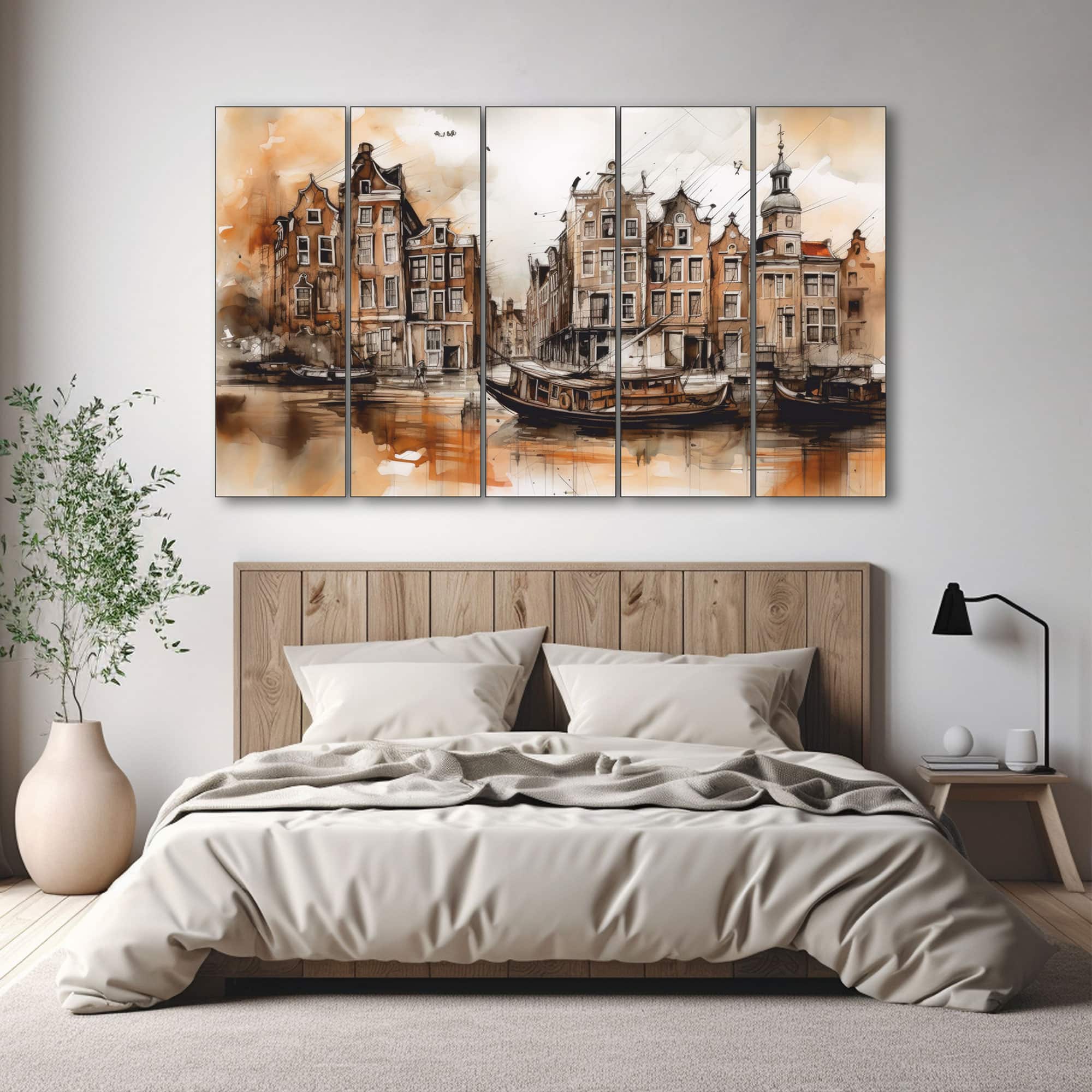 The Castle Decor Vintage Art Wall Painting Wooden Framed Digital Painting 27x48 Inch (Style 1) - The Castle Decor