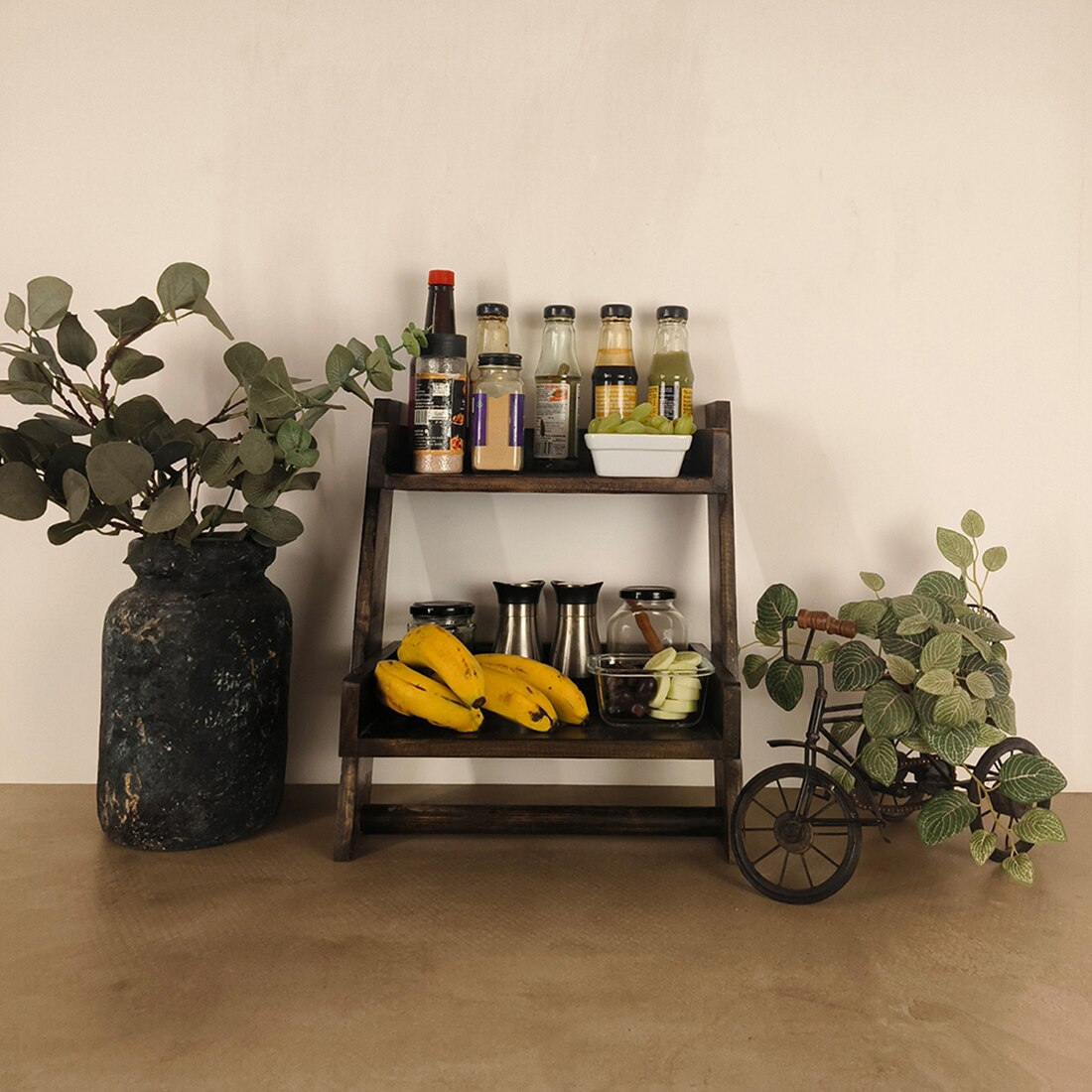 Calista Wooden Shelf Ladder