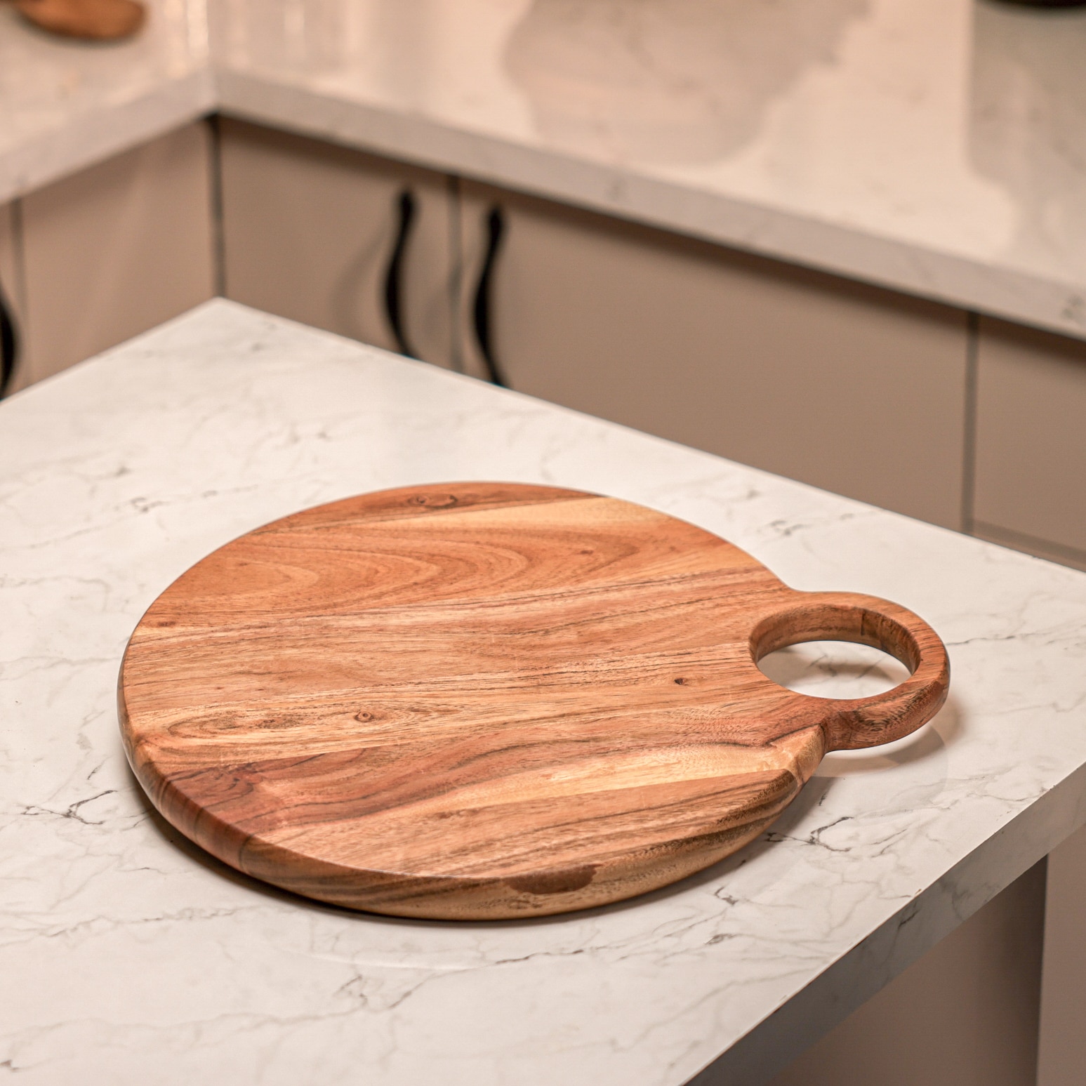 Ireka Home Bistrock Acacia Wood Chopping Board – Cutting & Serving Board - Ireka Homes