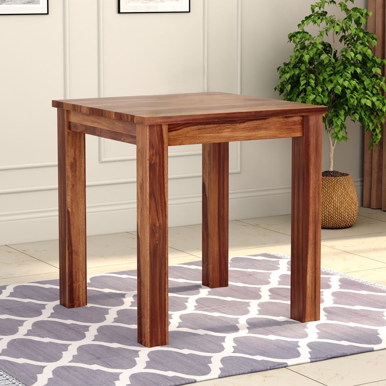 Neptune 2 Seater Dinning Table in Natural Finish