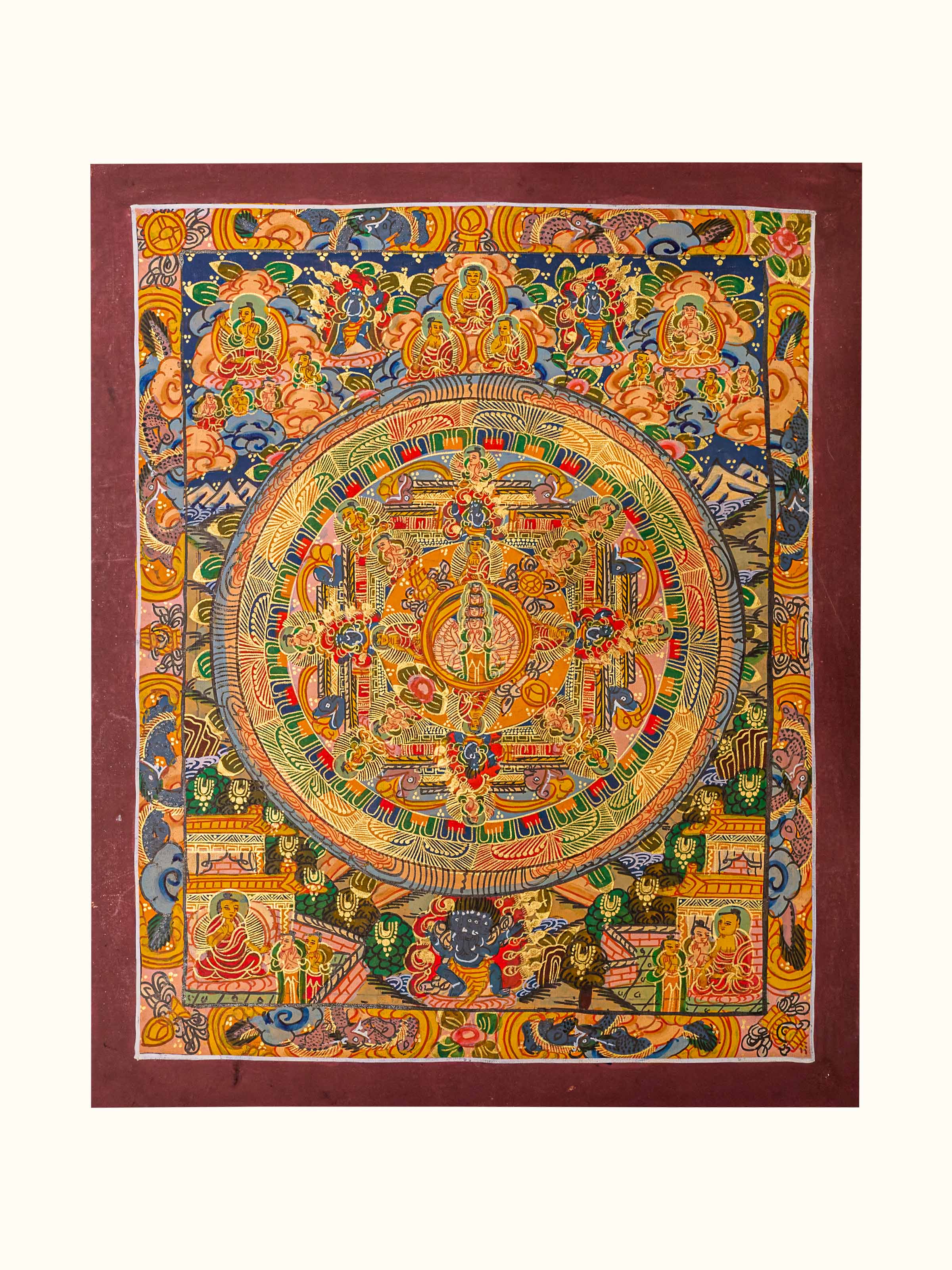 Buddha Mandala Thangka Painting