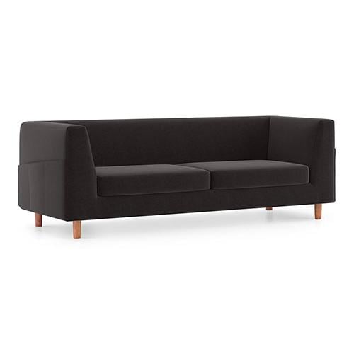 Rubik Premium 3 Seater Fabric Sofa in Pebble Grey Colour