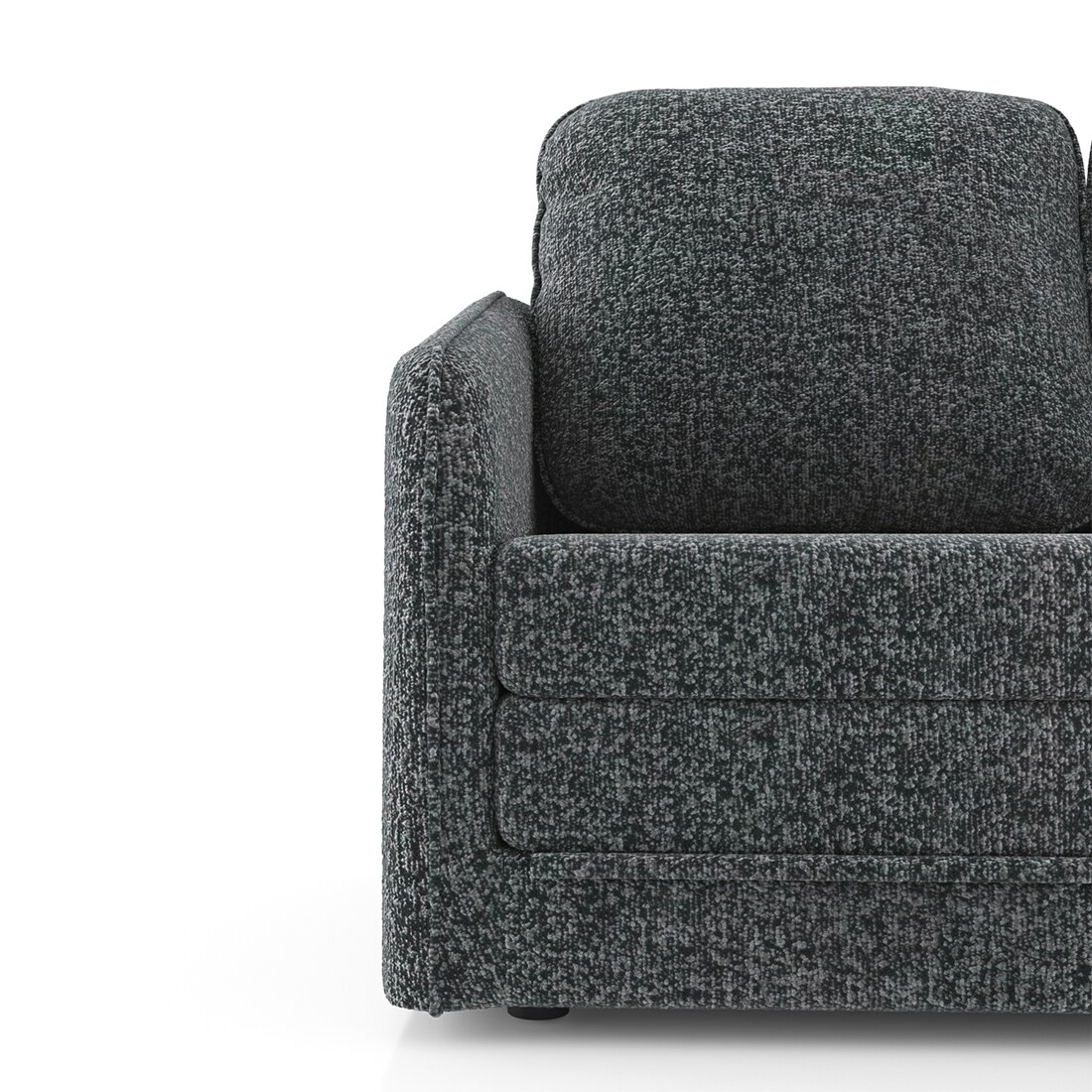 Kobi 2 Seater Fold Out Sofa Cum Bed in Charcoal Haze Colour