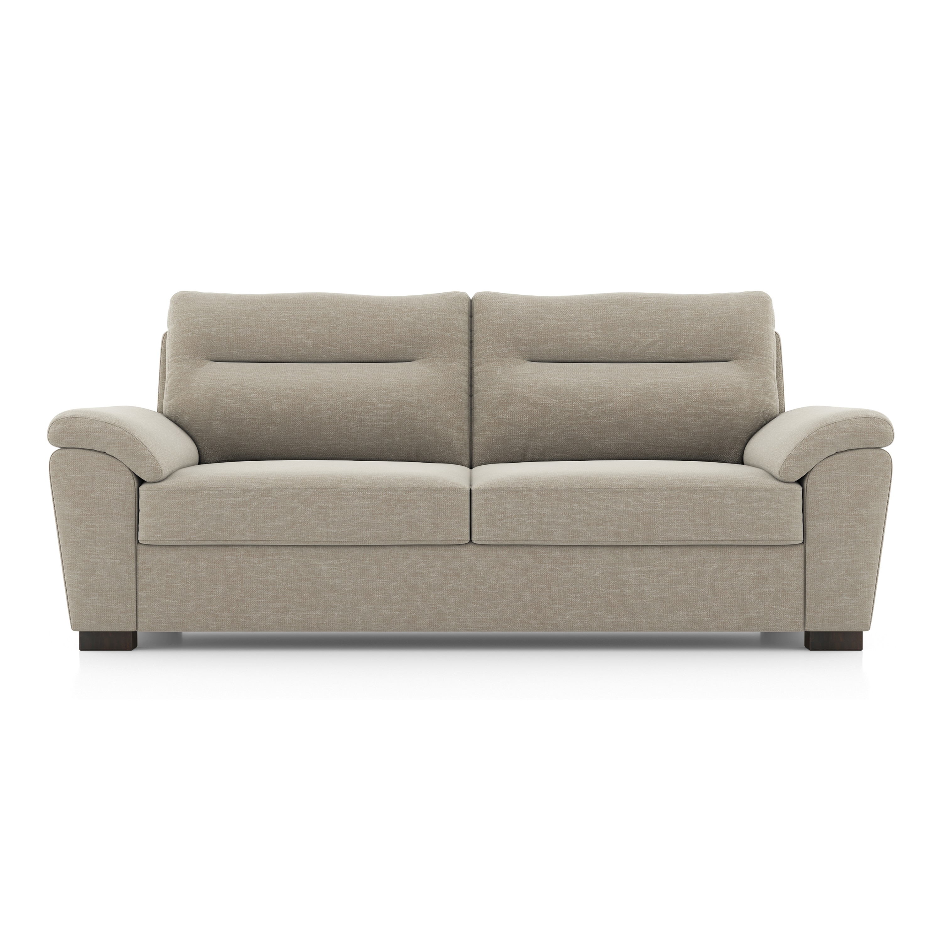 Adelaide Premium 3 Seater Fabric Sofa In Oyster Beige