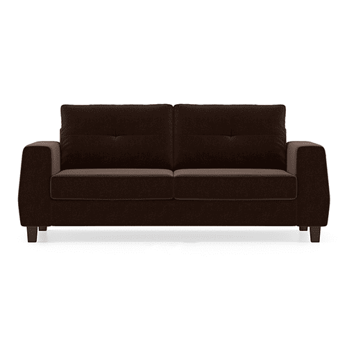 Edward 3 Seater Fabric Sofa (Dark Earth)