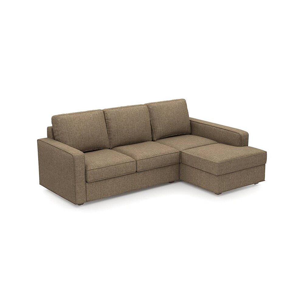 Apollo Sofa (Colour : Dune, Cushion : Hard, Back Type : Regular, Seating Capacity : Right Aligned 3 Seater + Right Aligned Chaise)