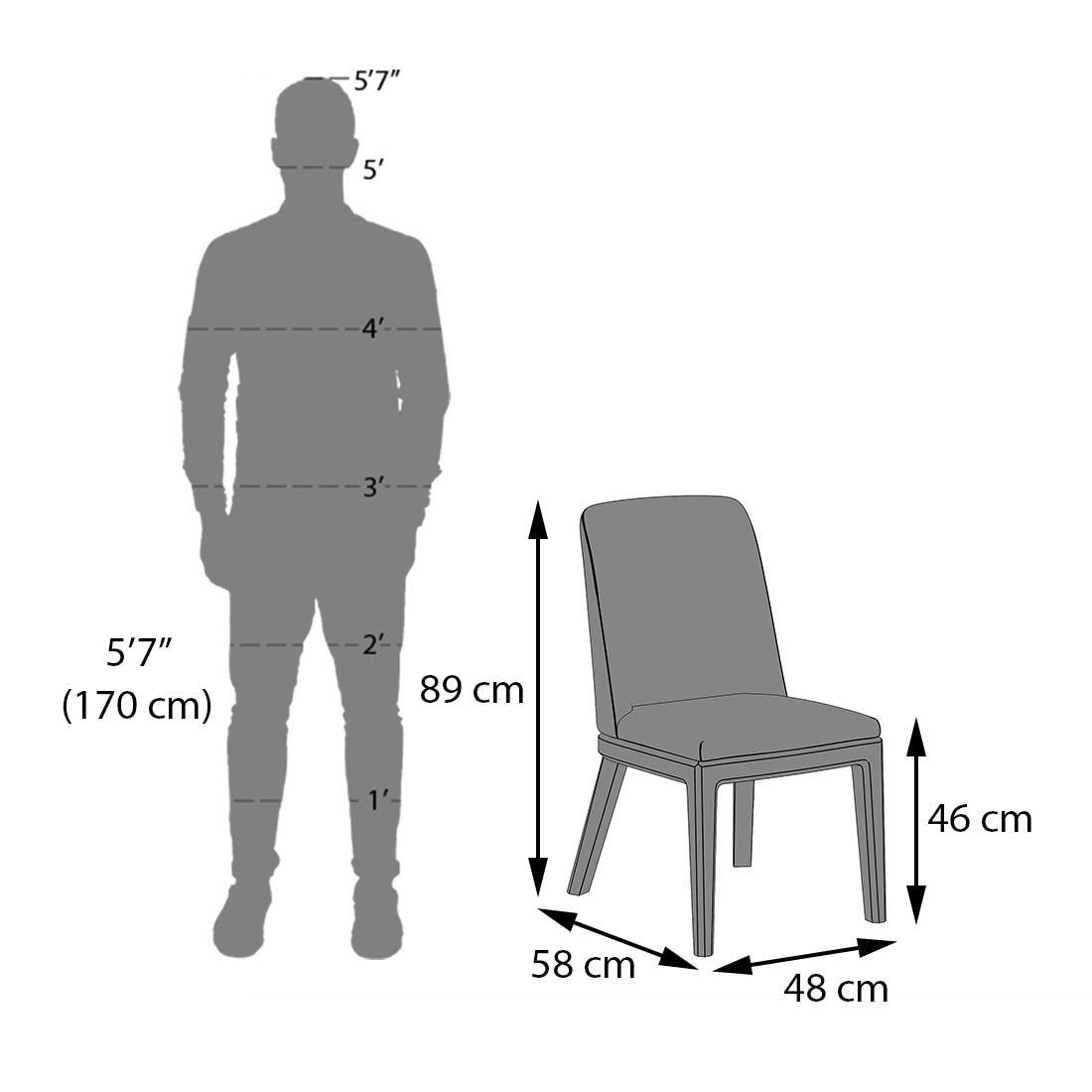 Dune Solid Oak Wood Dining Table With Anderson Dining Chair