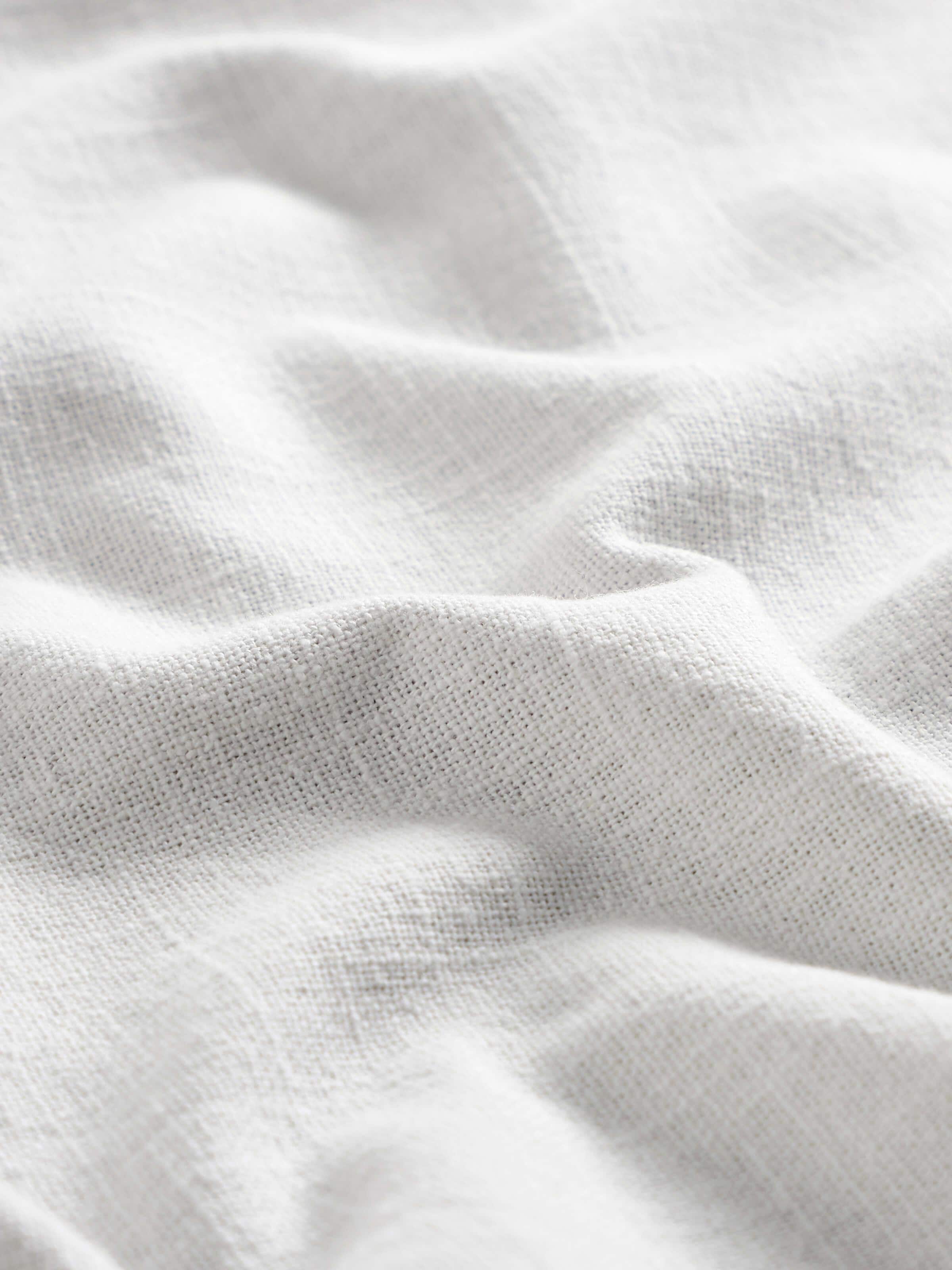 Nityam Ivory Cotton Slub Embroidered Table Cloth