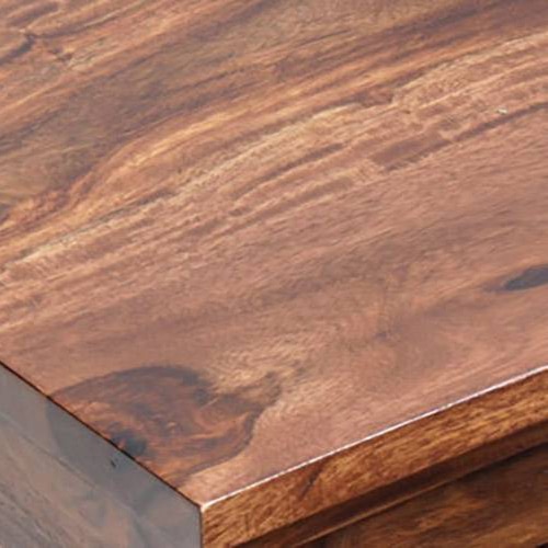 Snooze Solid Wood Bedside Table in Teak Finish