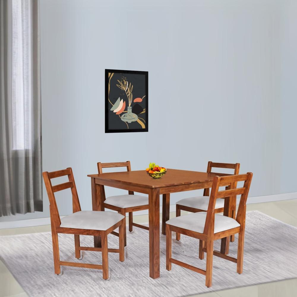 mingus solid wood  4 seater Dining table in  Provincial Teak