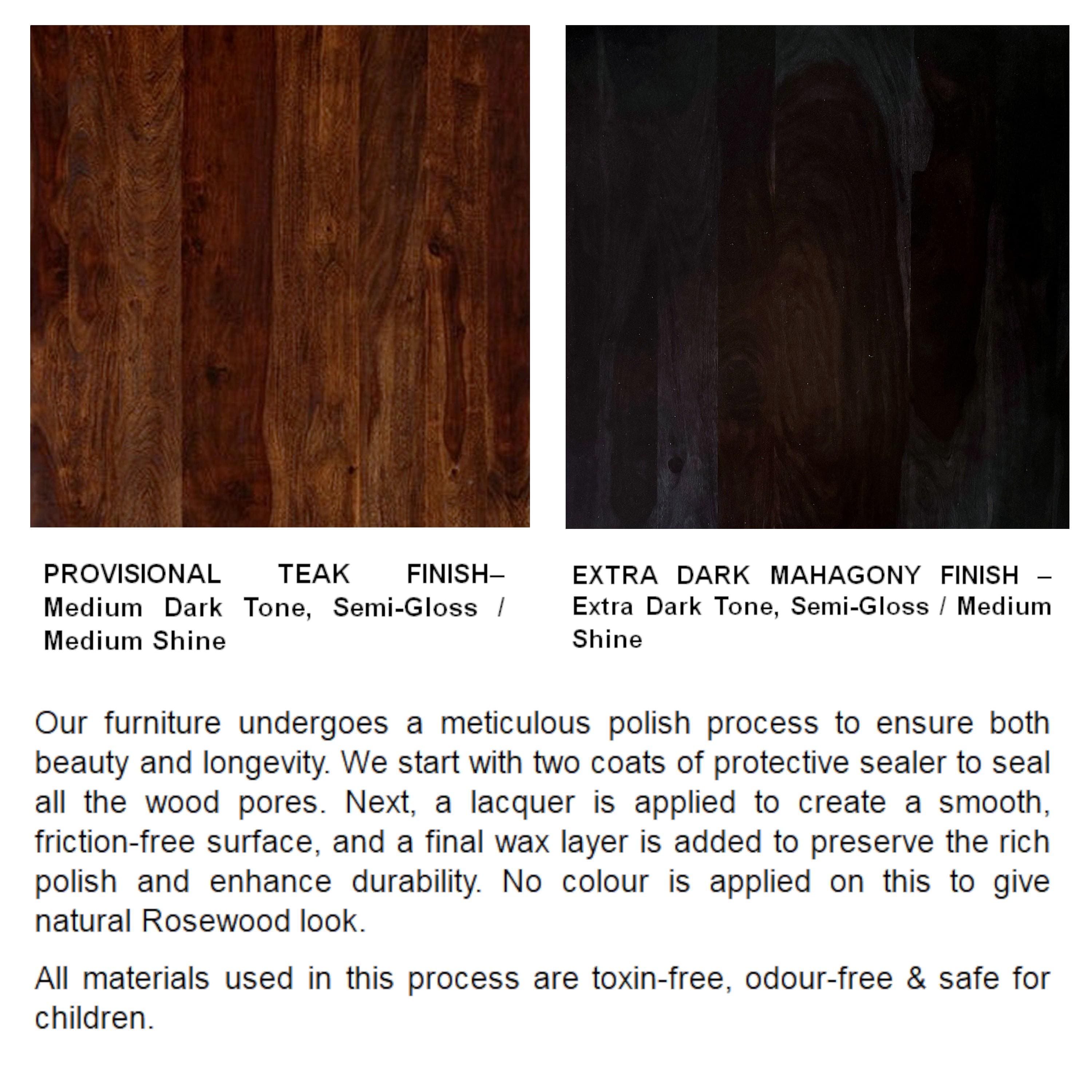 Hudson Sheesham Wood Contemporary Rectangle Coffee Table In Provincial Teak Finish