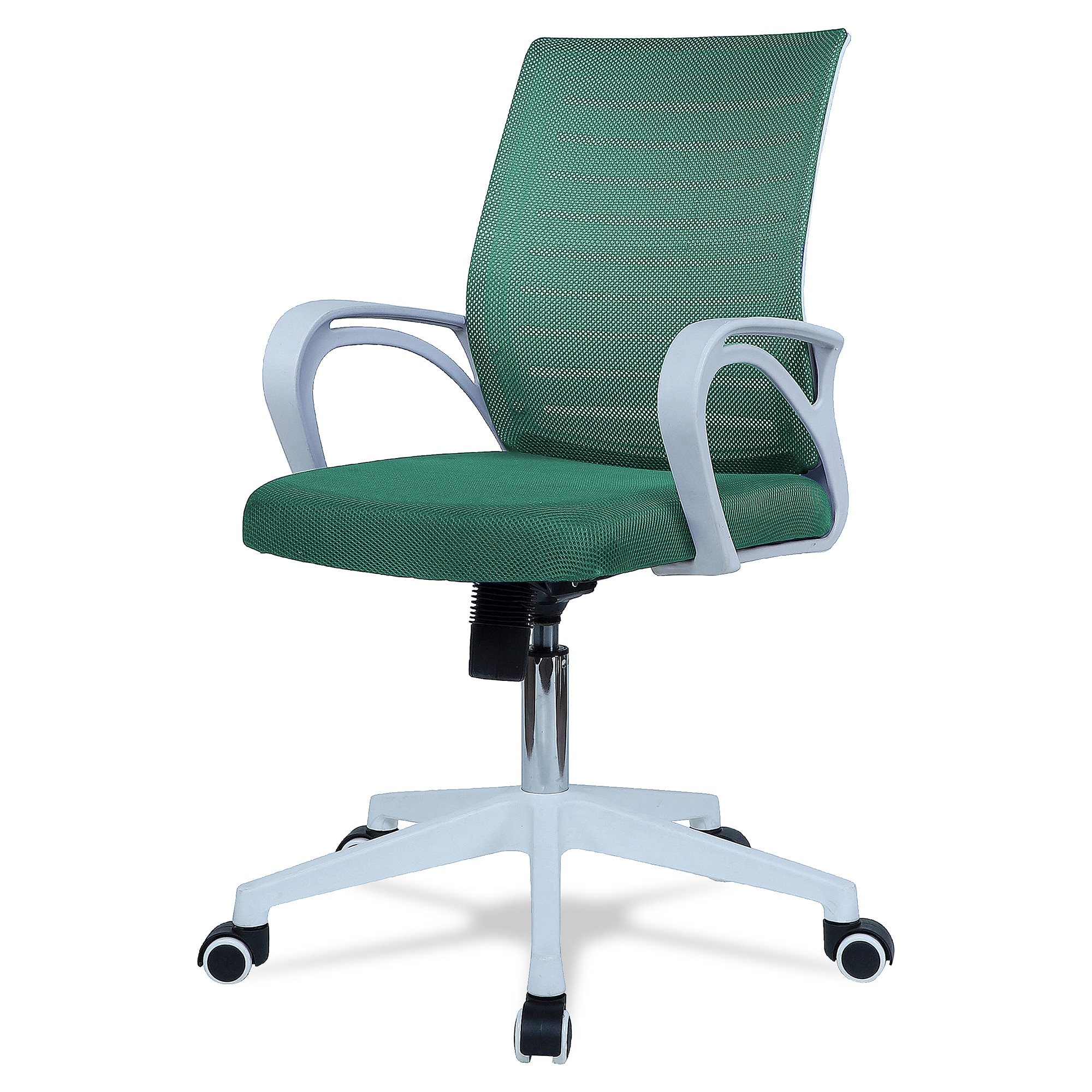 Mmarveal Mid Back Ergonomic Chair in Dark Green Colour