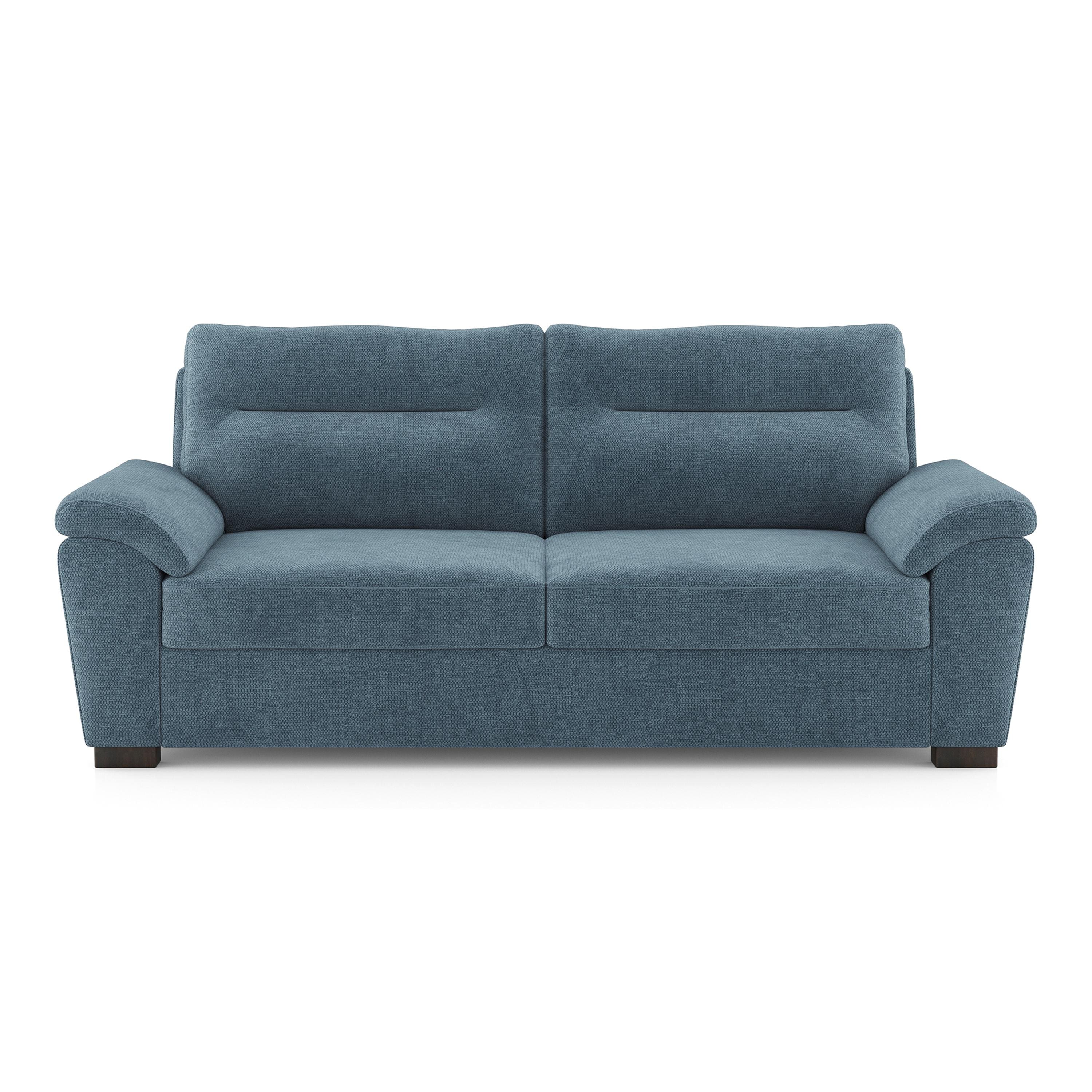 Adelaide Essential 3 Seater Fabric Sofa In Ocean Weave