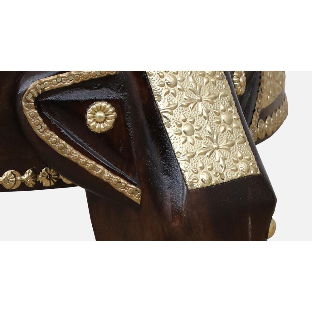 Solid Wood End Table In Walnut Finish With Drawer