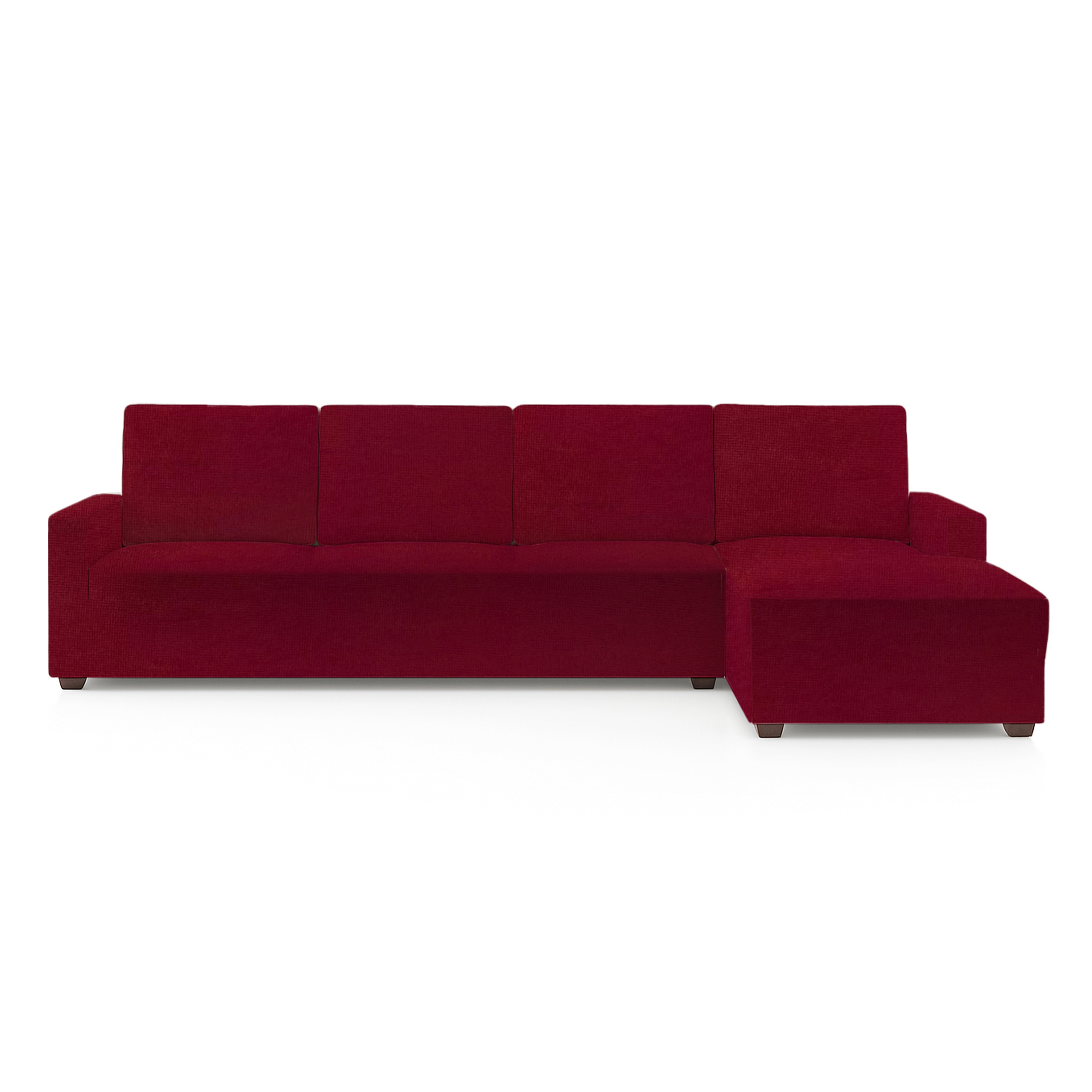 Right Aligned 3 Seater Right Aligned Chaise Magenta Sofa Cover