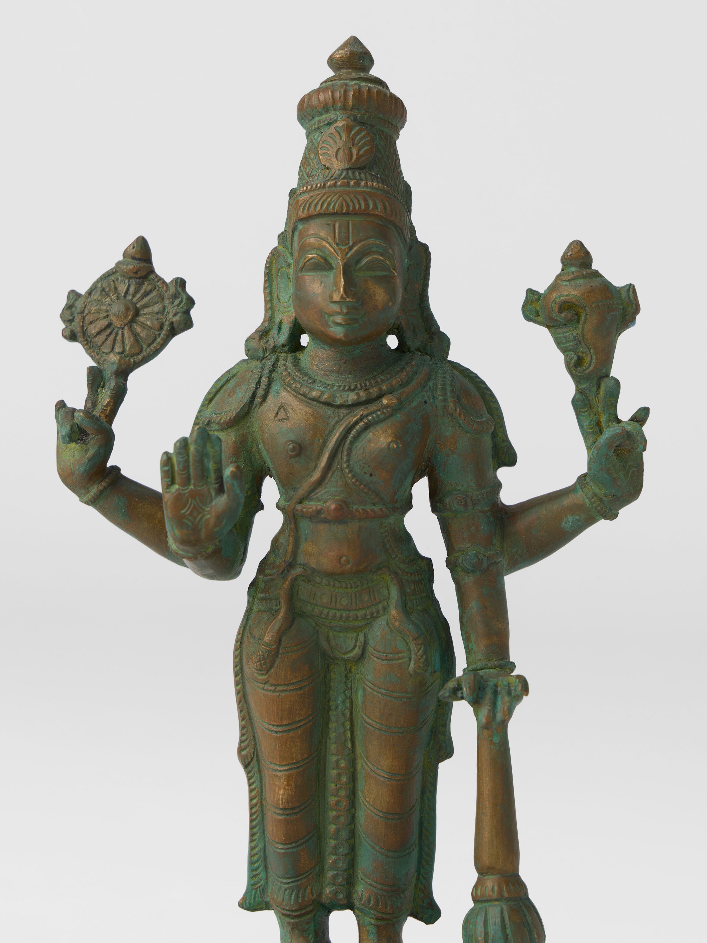 Bronze Cast Vishnu Gada Idol