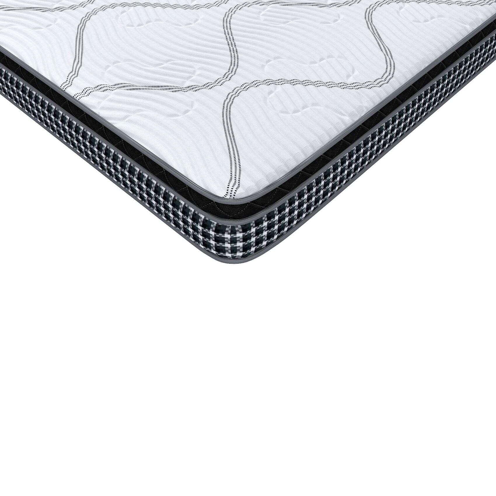 Relax Pillow Top With ISPT Technology 8 Inch Single Size Hybrid Memory Foam and Pocket Spring Mattress (75X42 Inches), No Partner Disturbance, SoftRelax Comfort, with PU Foam