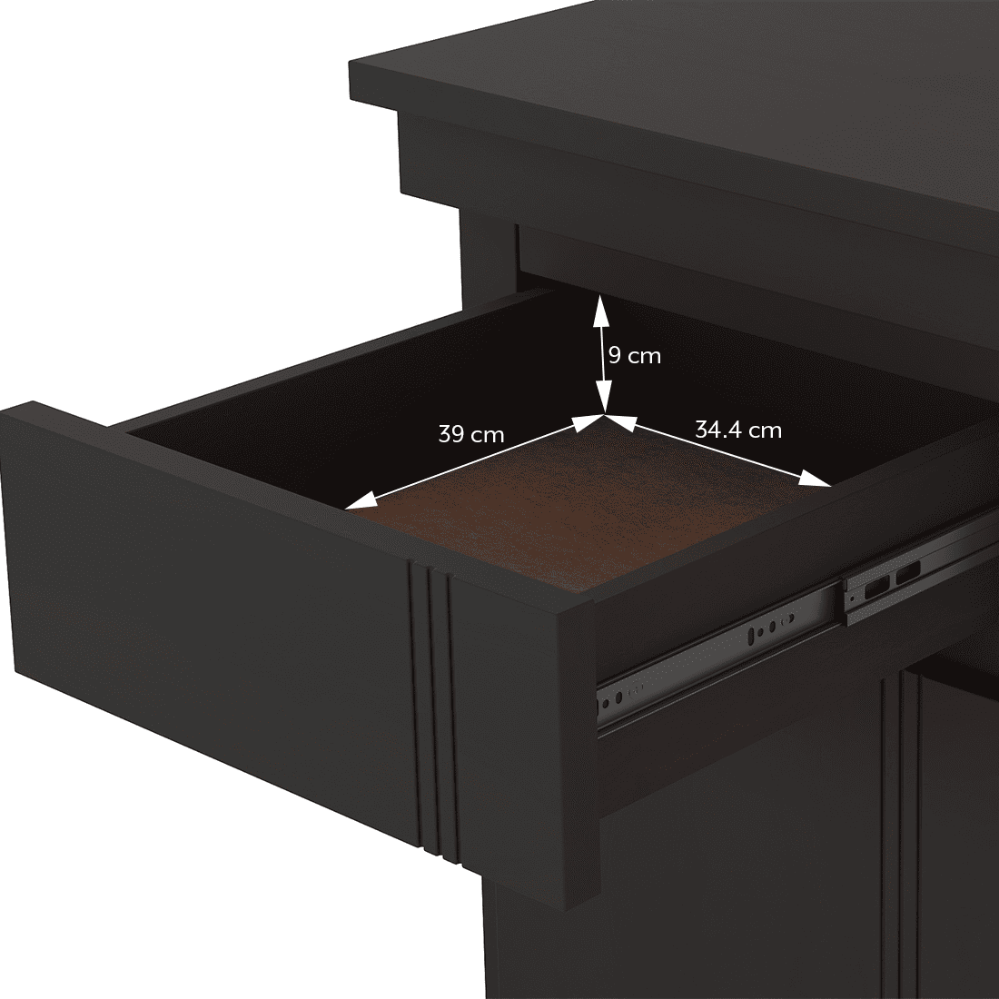 Bradbury Desk Size Large In Mango Mahogany Finish